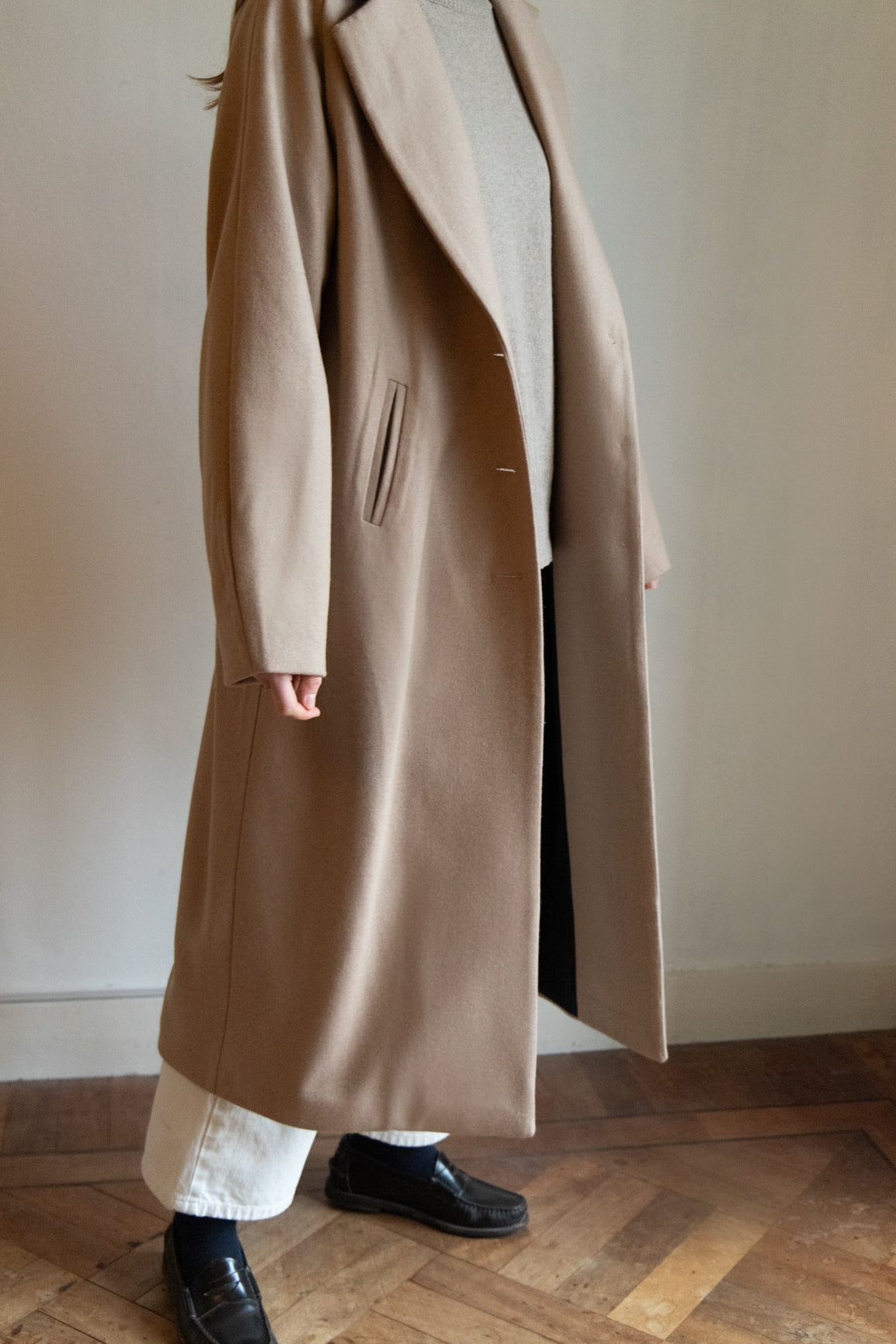 DEIA Wool Coat - Oatmeal