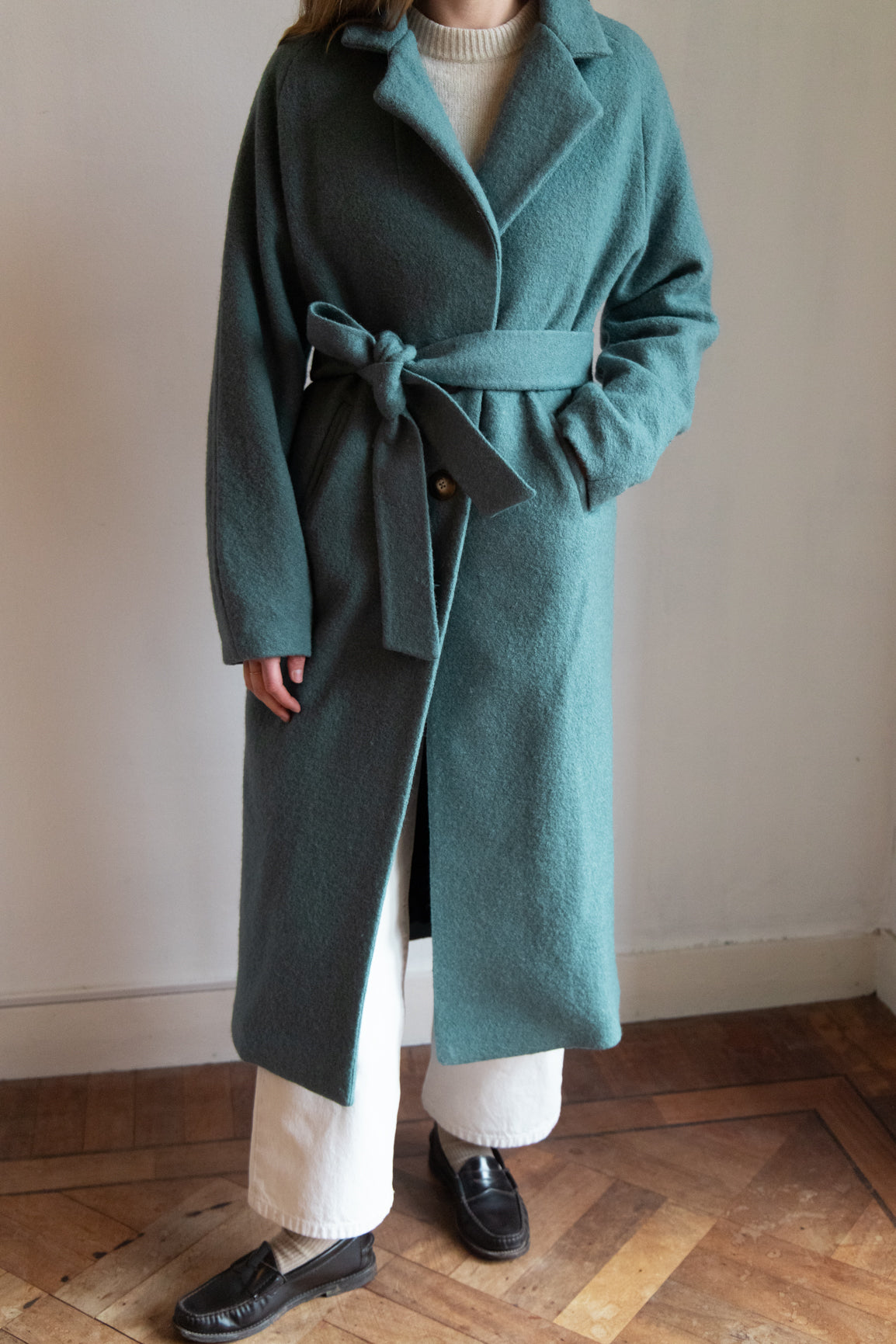 DEIA Wool Coat - Petrol