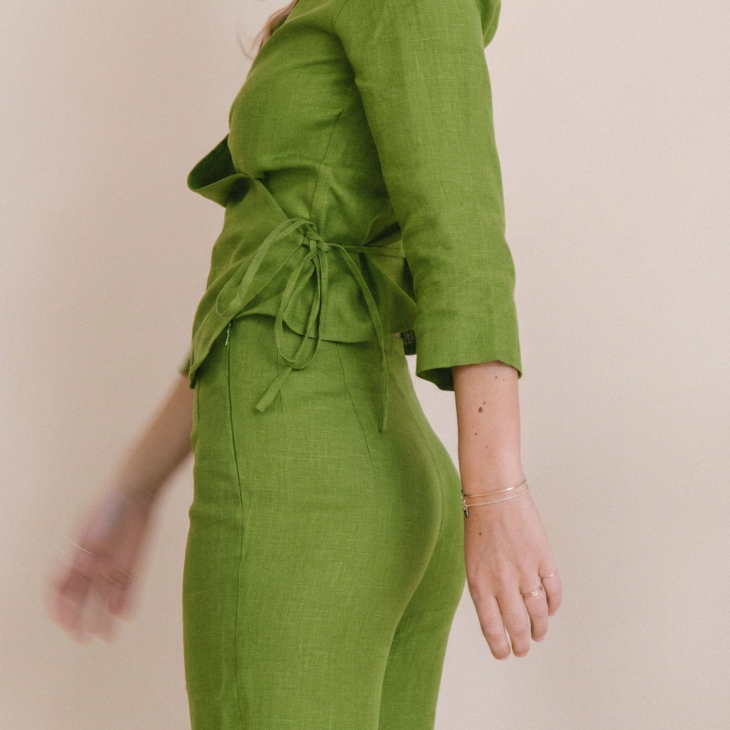 Structured Linen Pants