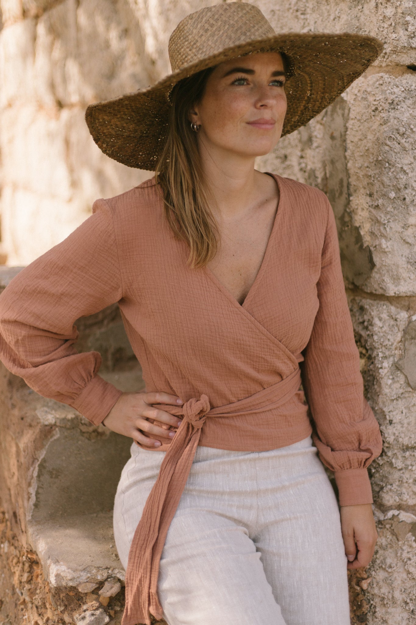 Suki Wrap Blouse