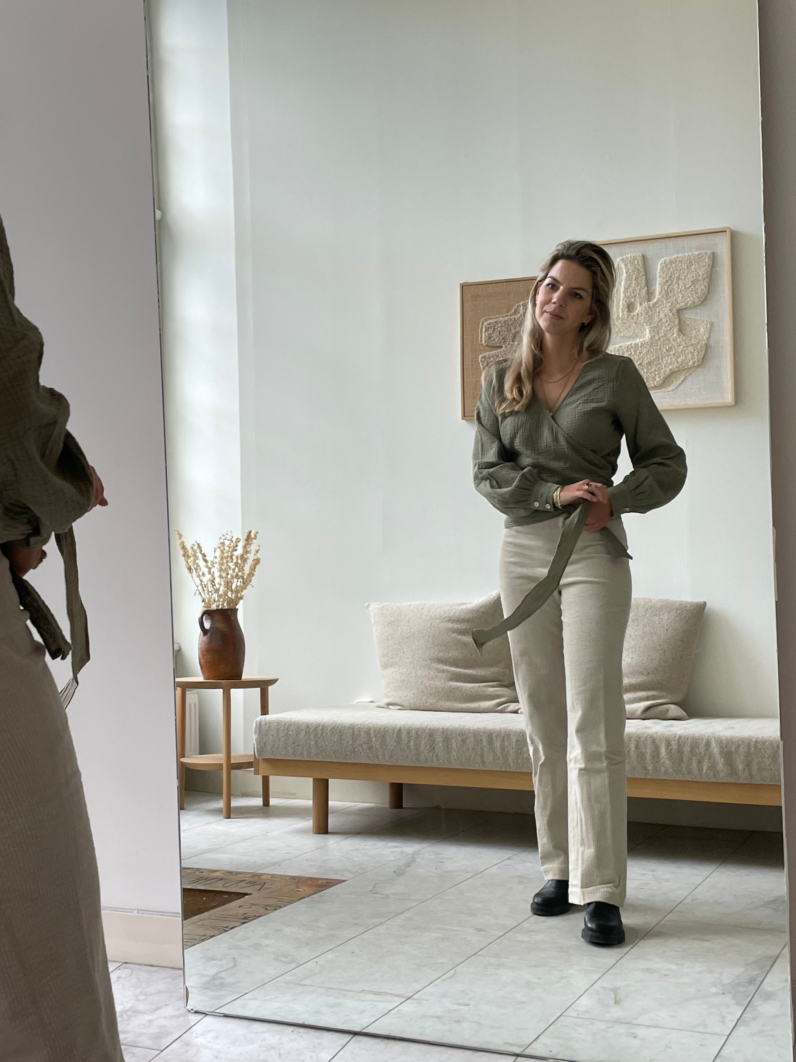 Suki Wrap Blouse - Green
