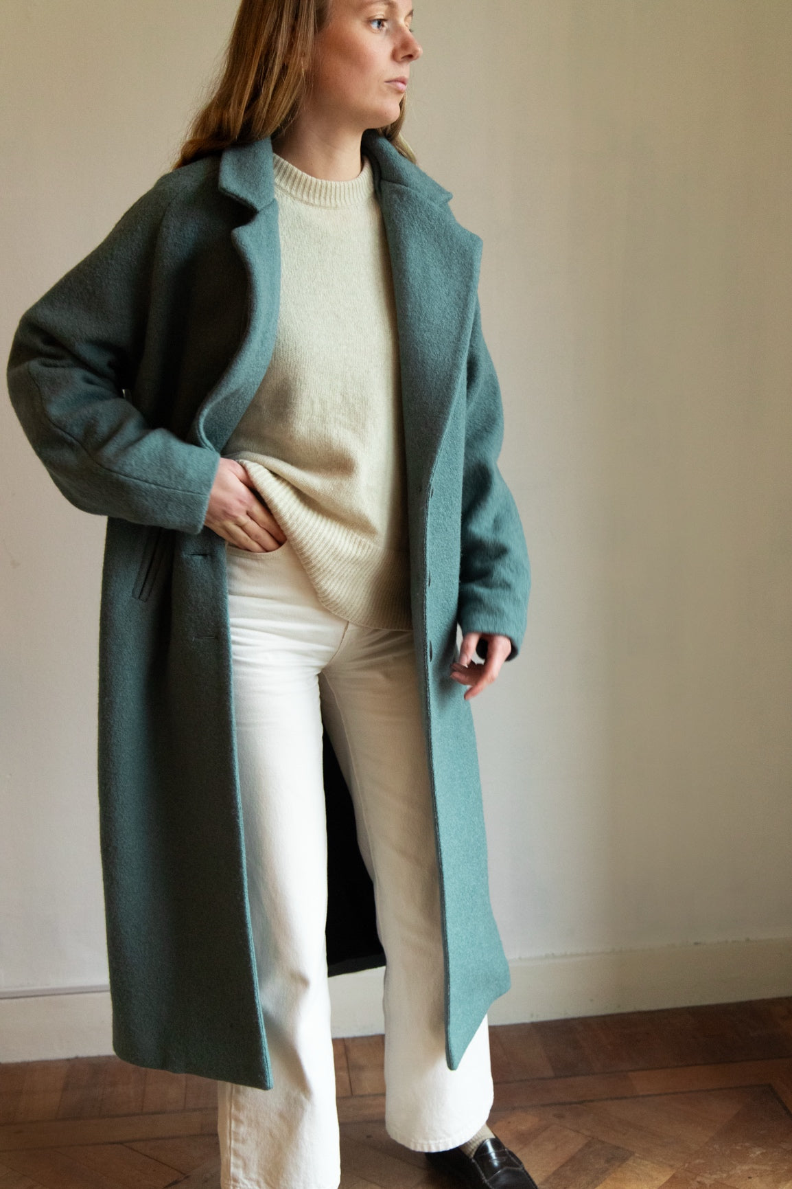 DEIA Wool Coat - Petrol