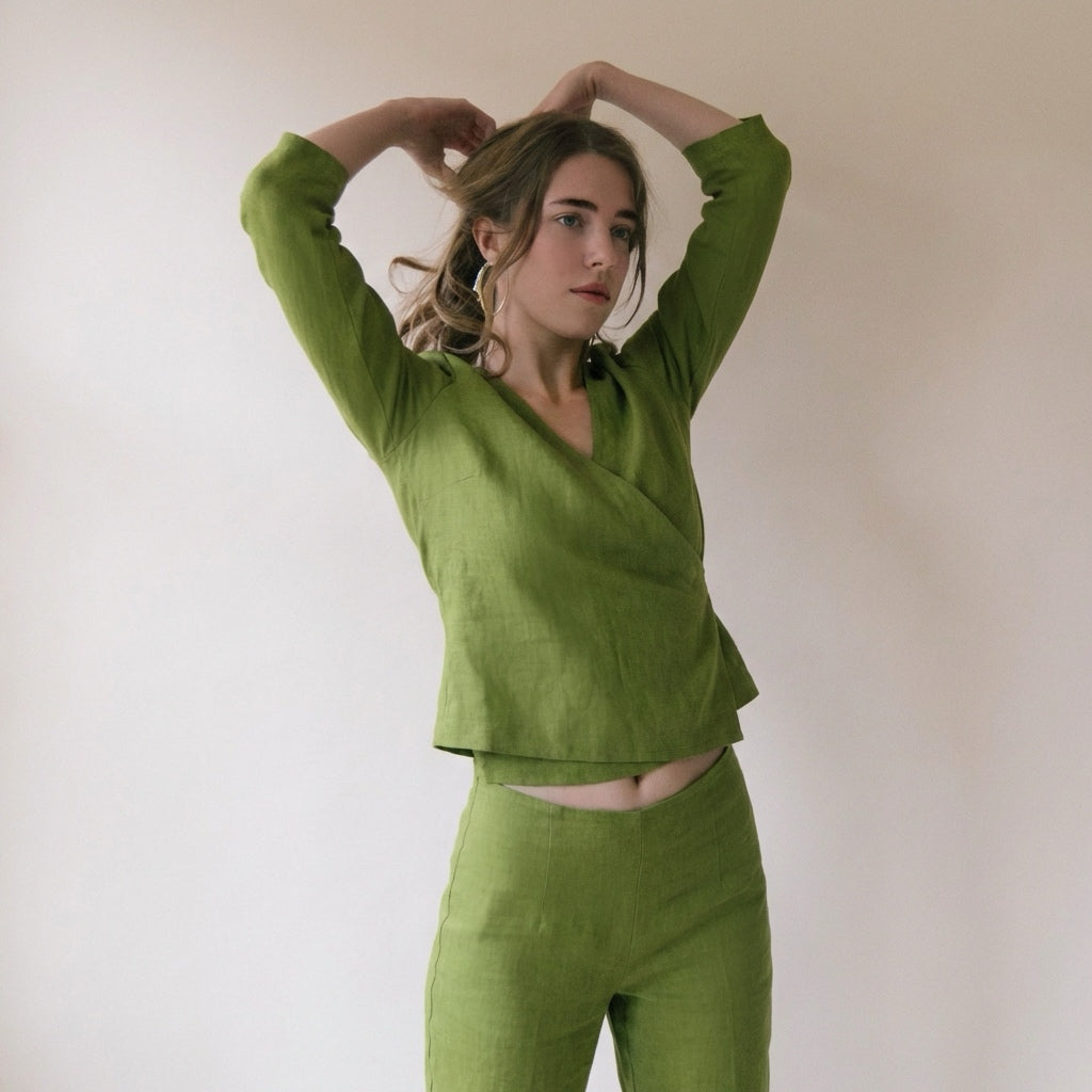 Structured Linen Pants