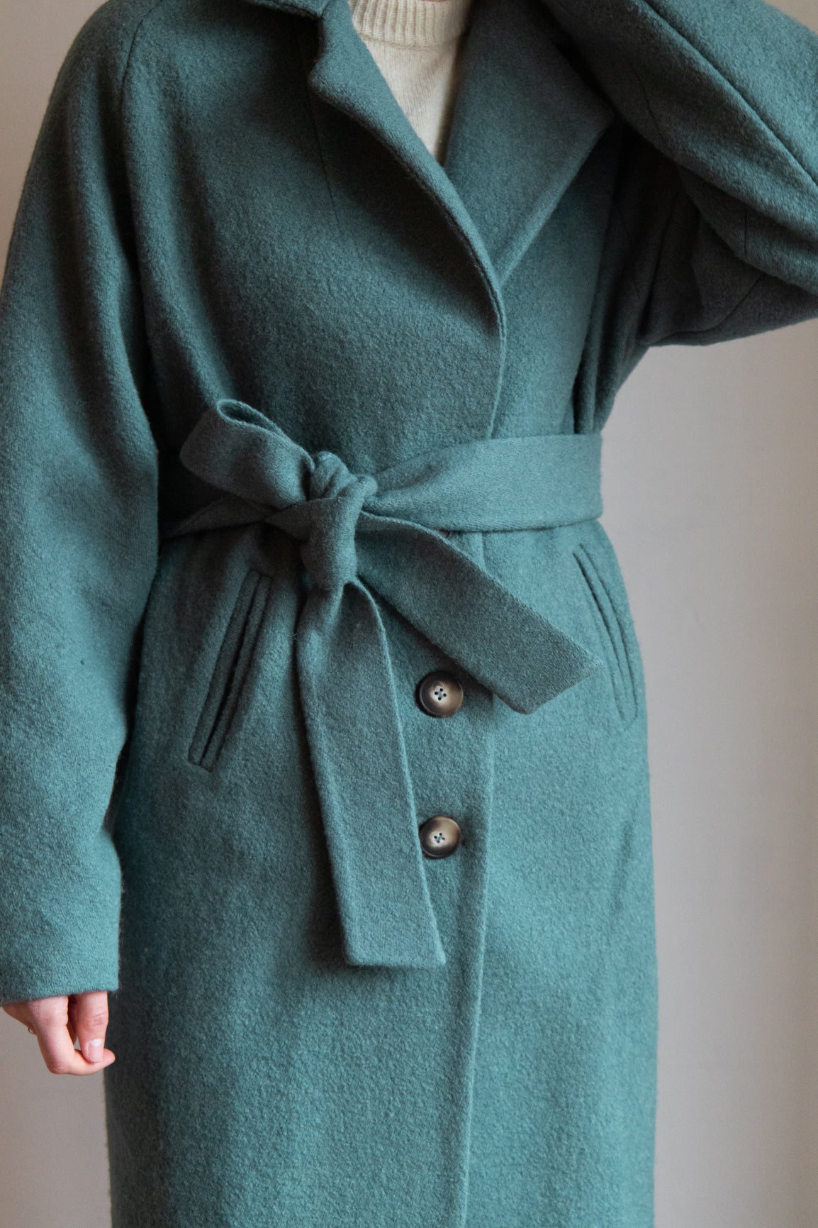 DEIA Wool Coat - Petrol