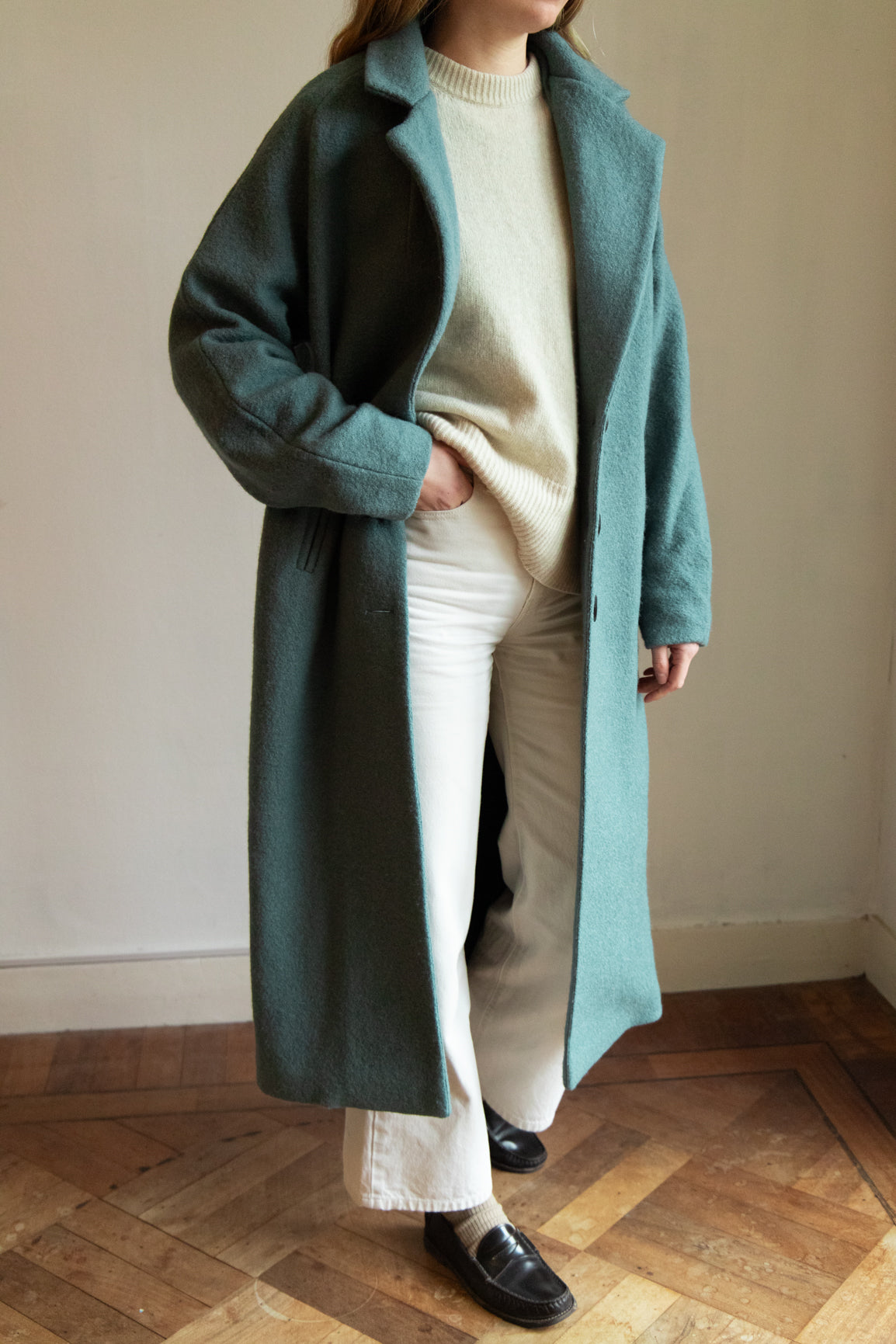 DEIA Wool Coat - Petrol