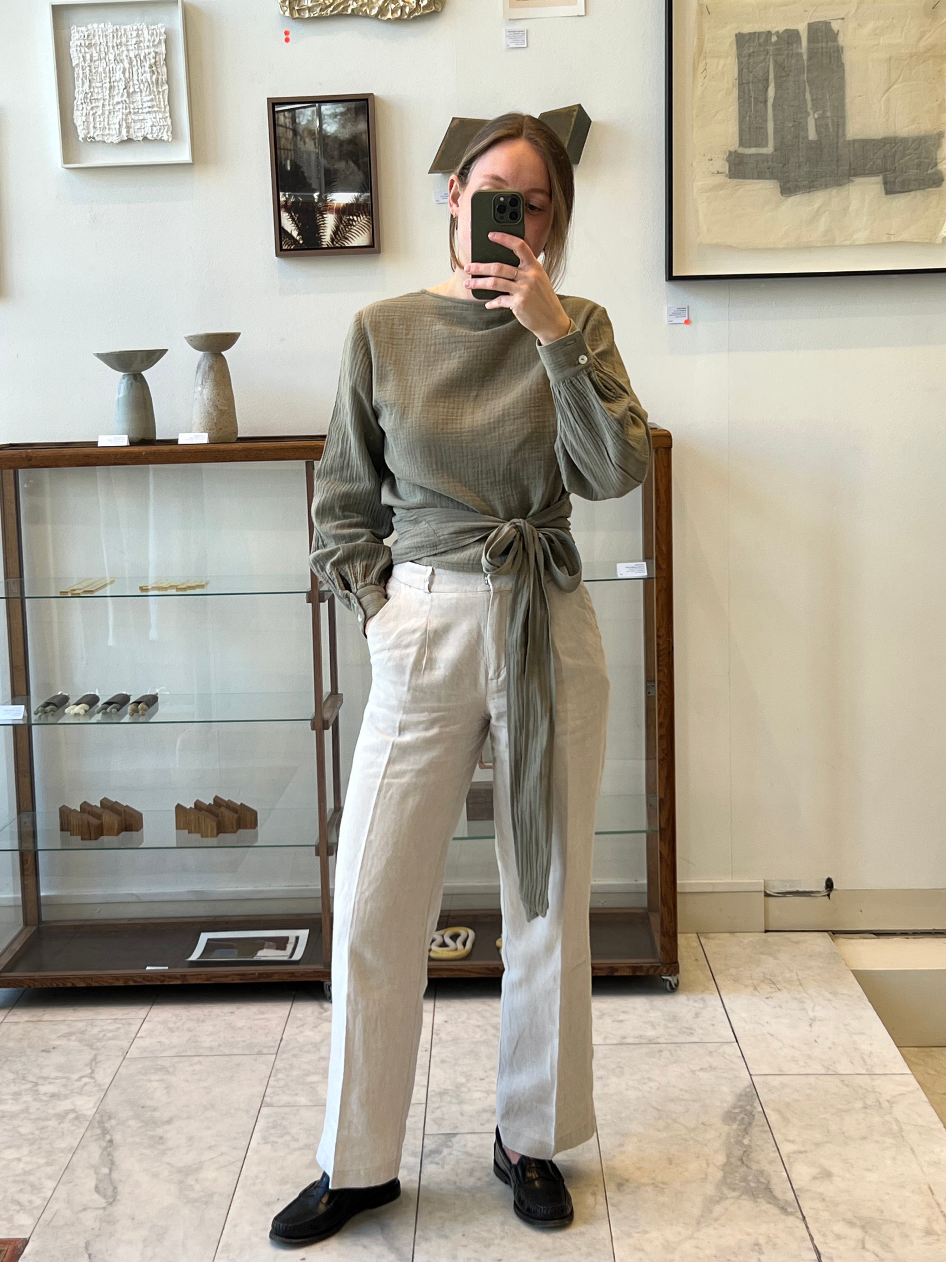 Suki Wrap Blouse - Green