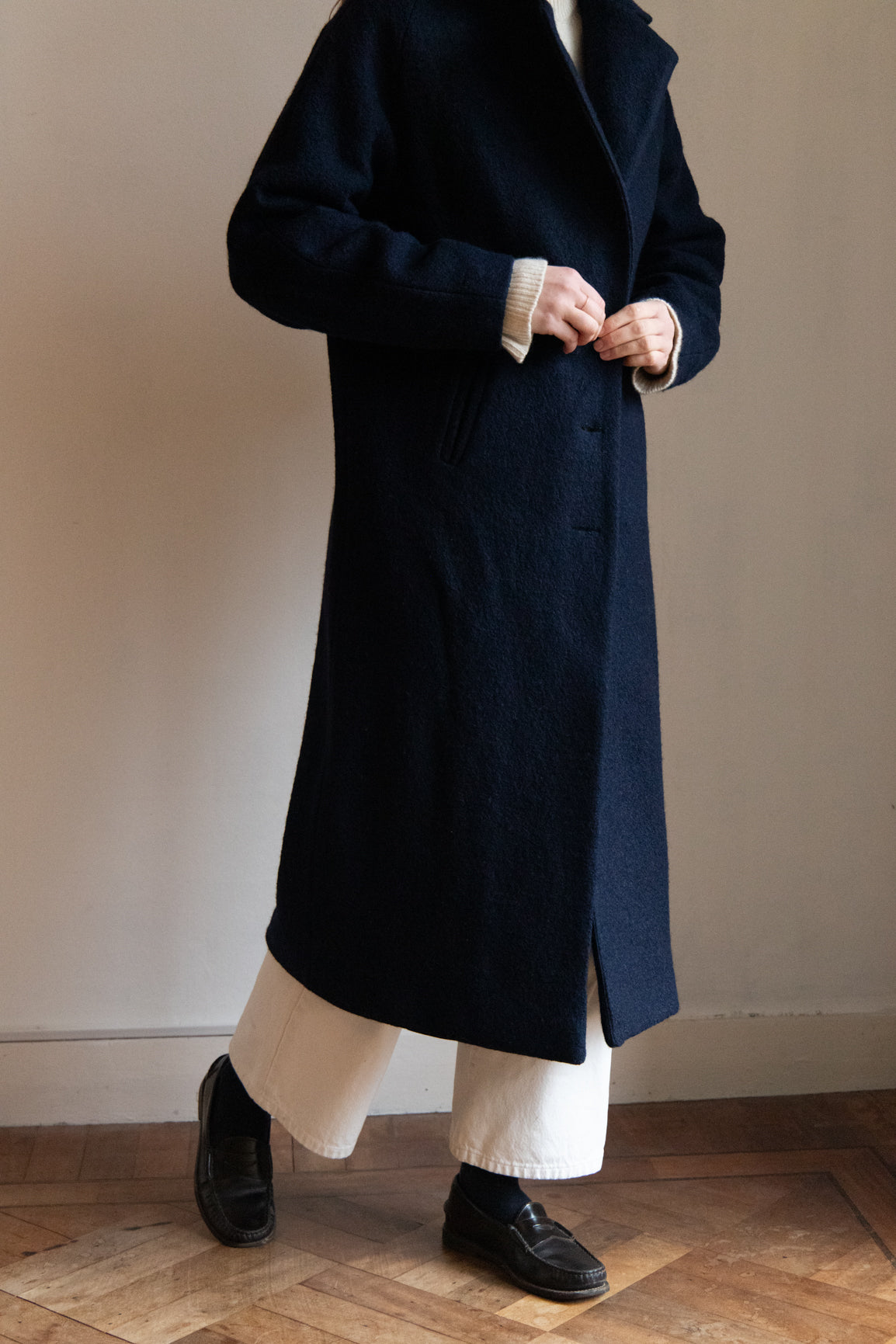 DEIA Wool Coat - Navy