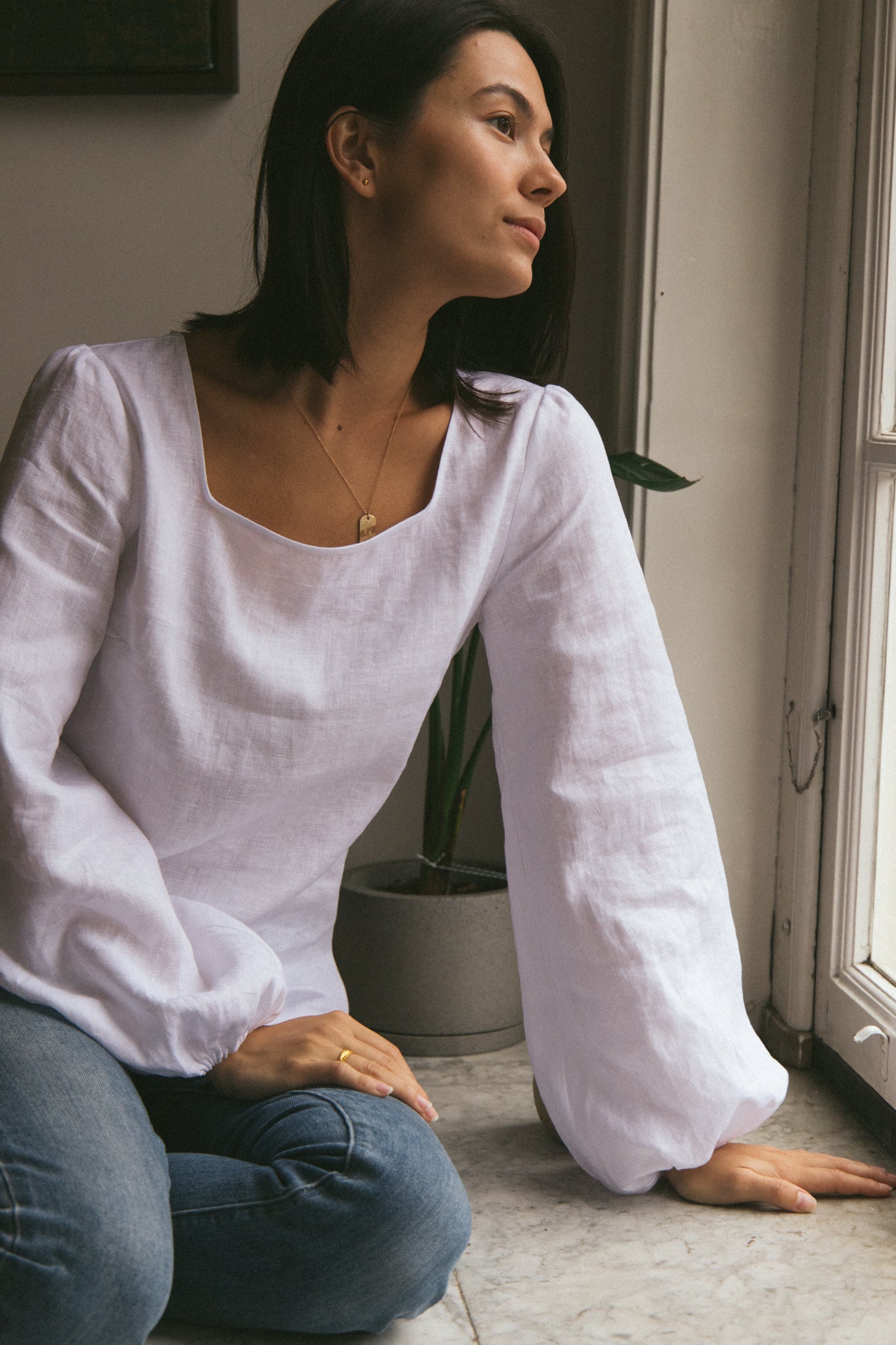 Sigourney Linen Blouse
