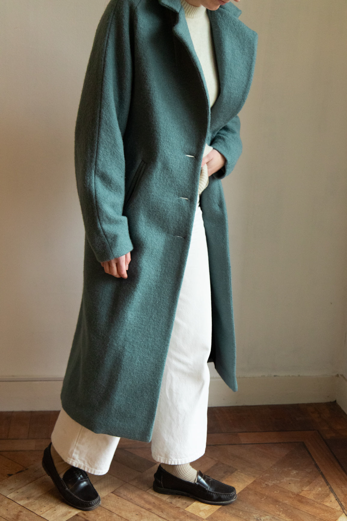 DEIA Wool Coat - Petrol