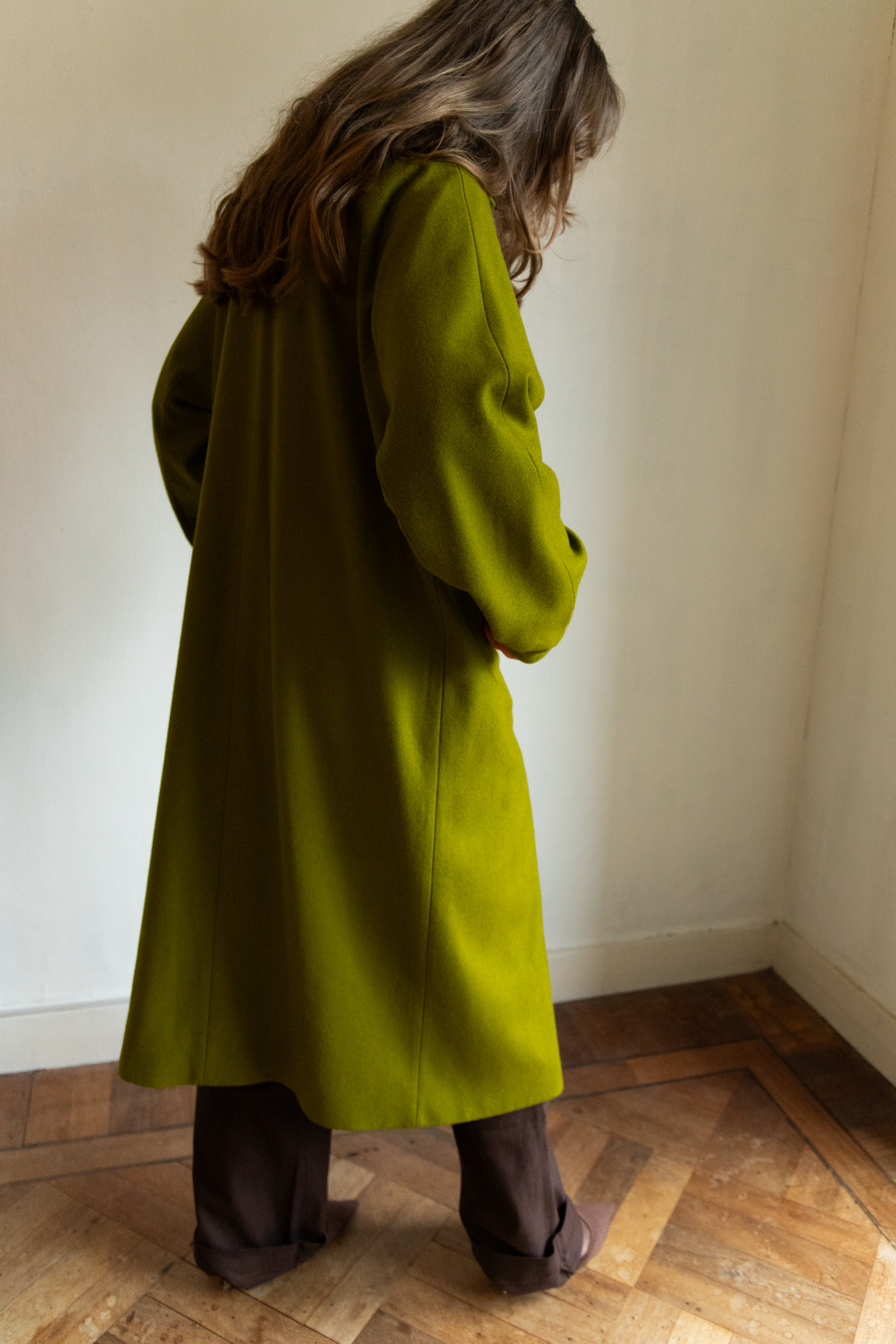 DEIA Wool Coat - Apple Green