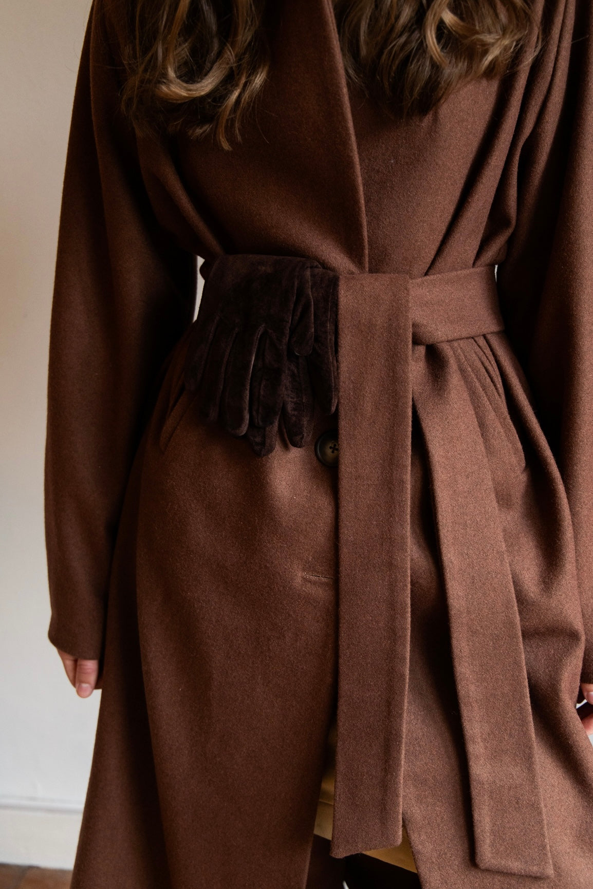 DEIA Wool Coat - Chestnut Brown