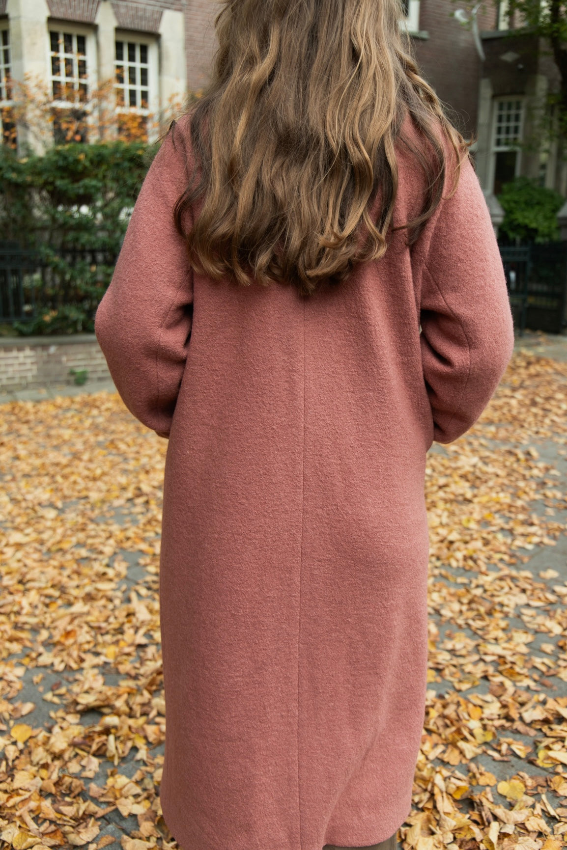 DEIA Wool Coat - Dusty Pink