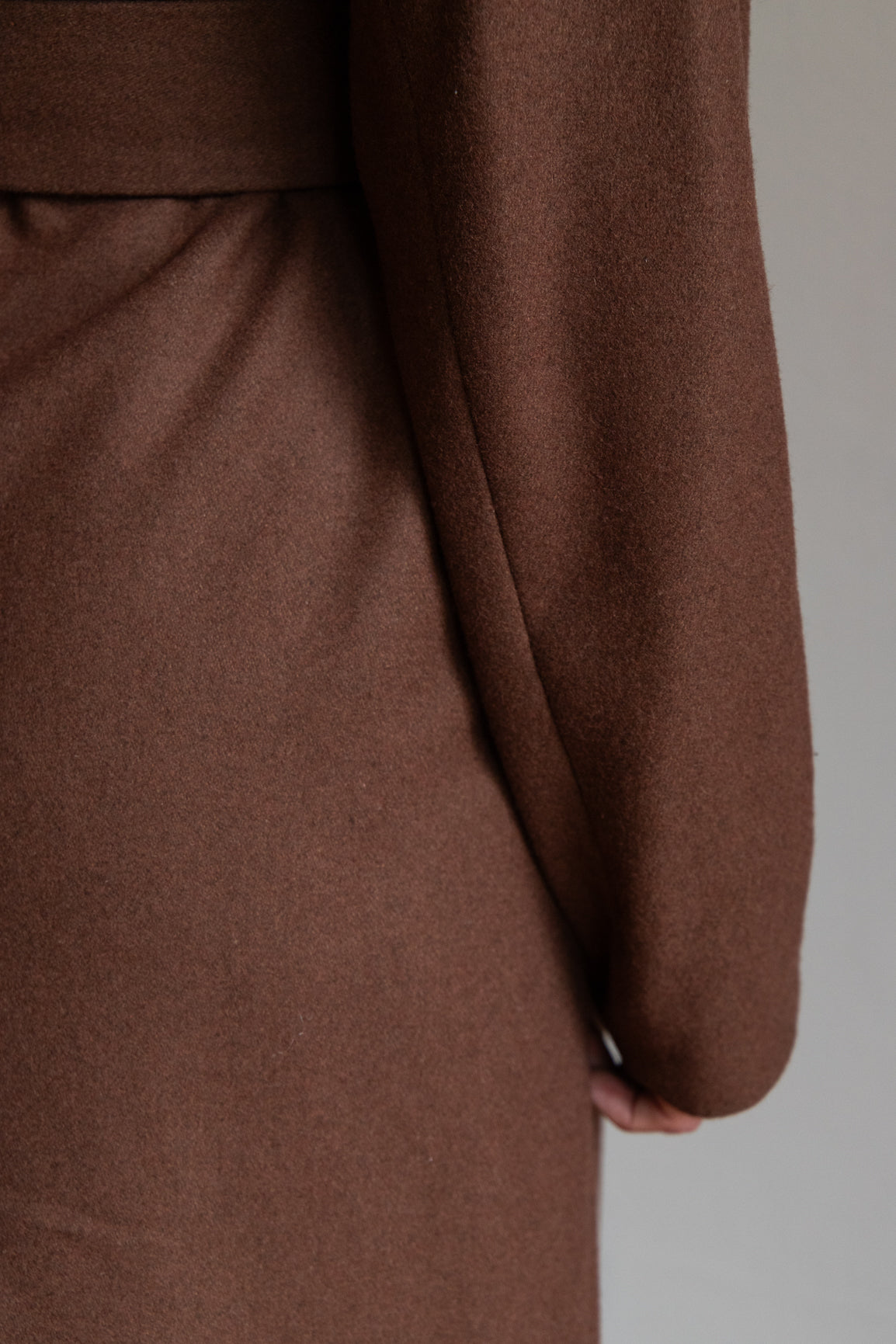 DEIA Wool Coat - Chestnut Brown