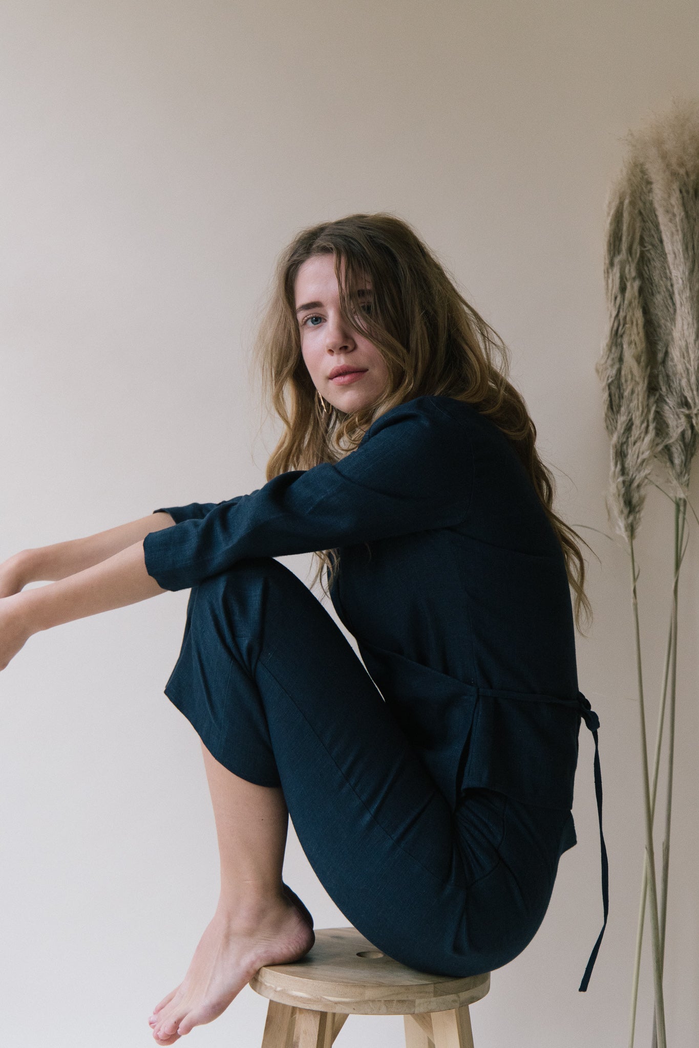 Structured Linen Pants