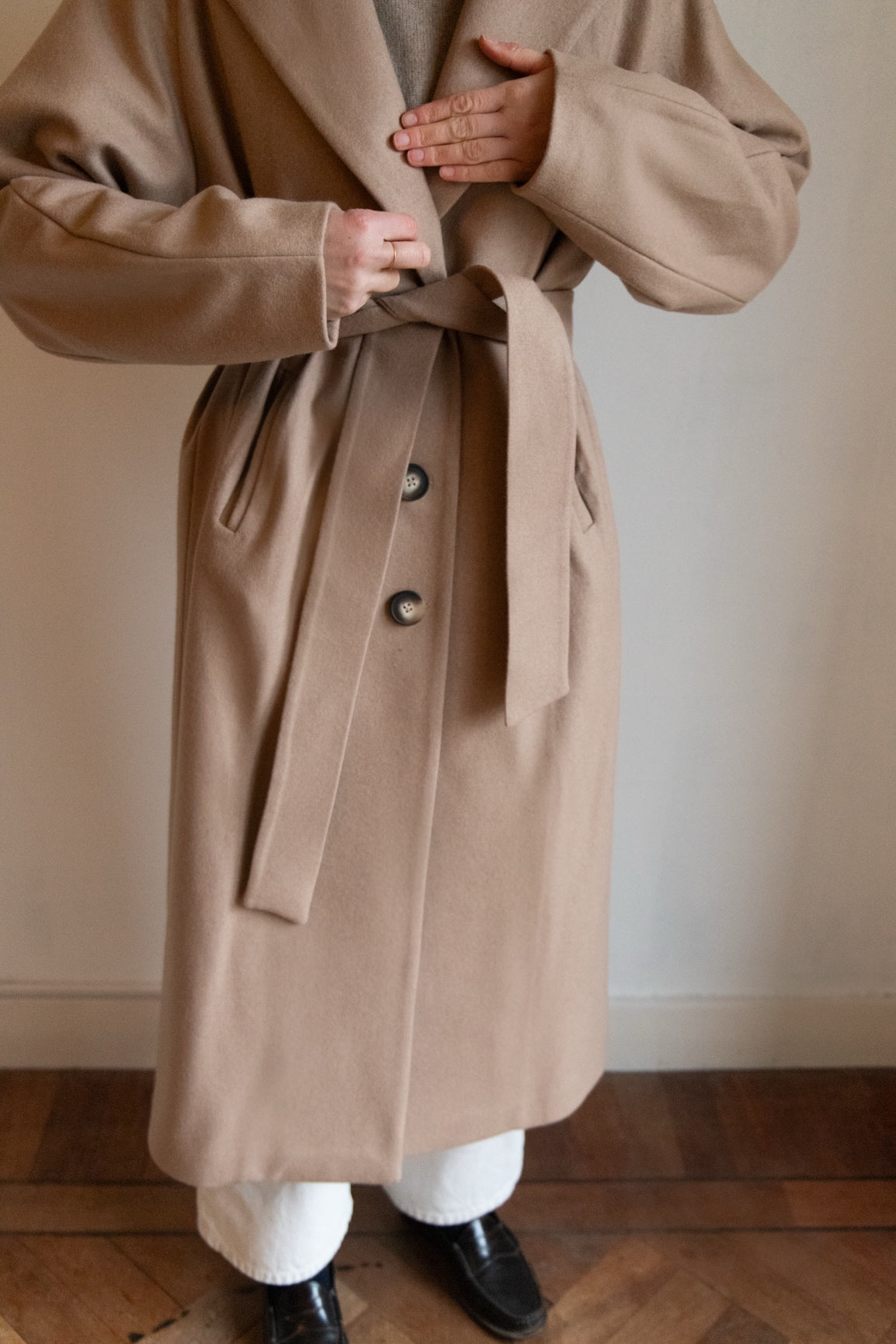 DEIA Wool Coat - Oatmeal