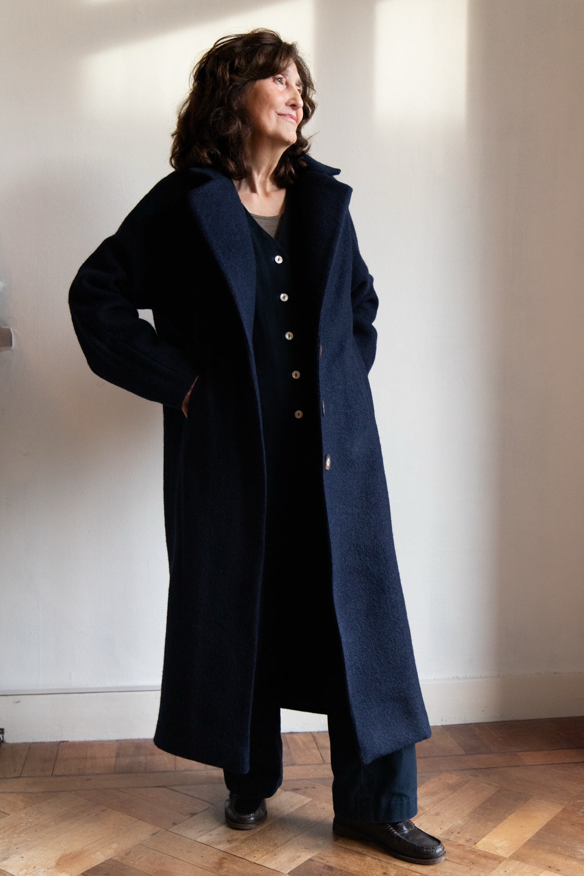 DEIA Wool Coat - Navy