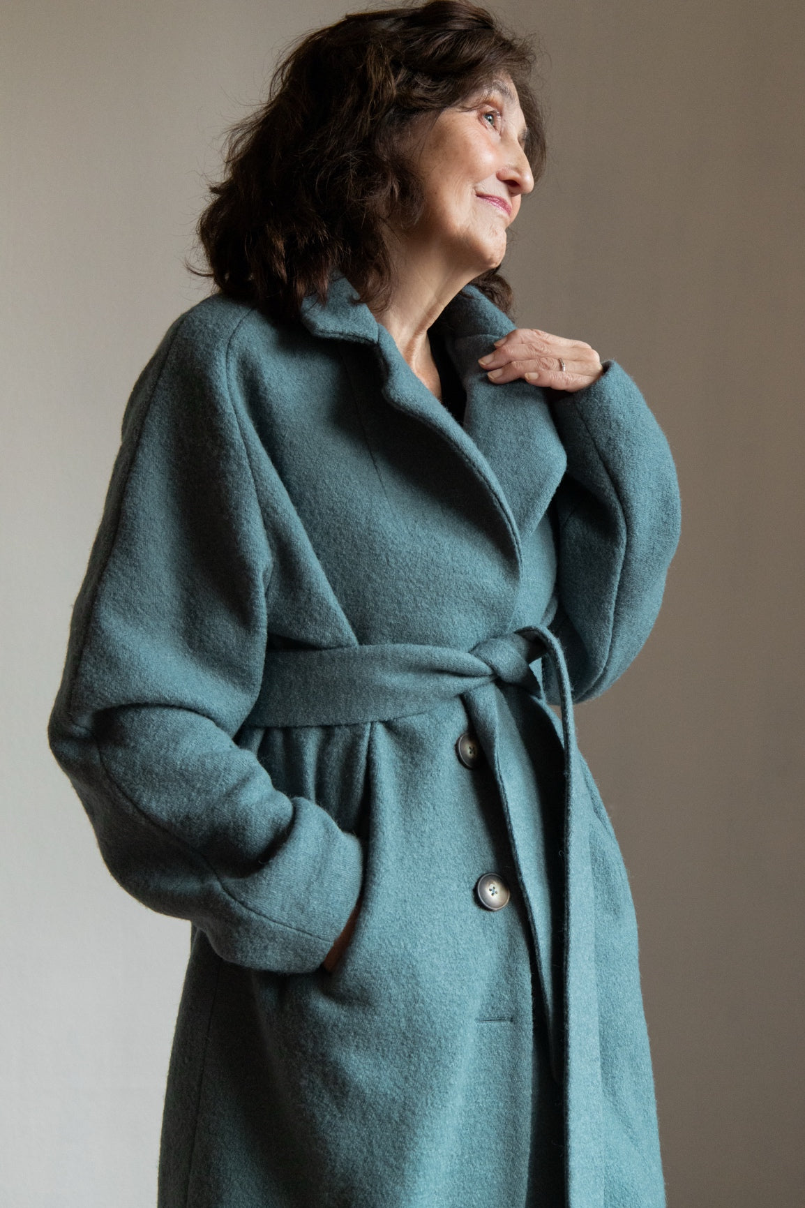 DEIA Wool Coat - Petrol
