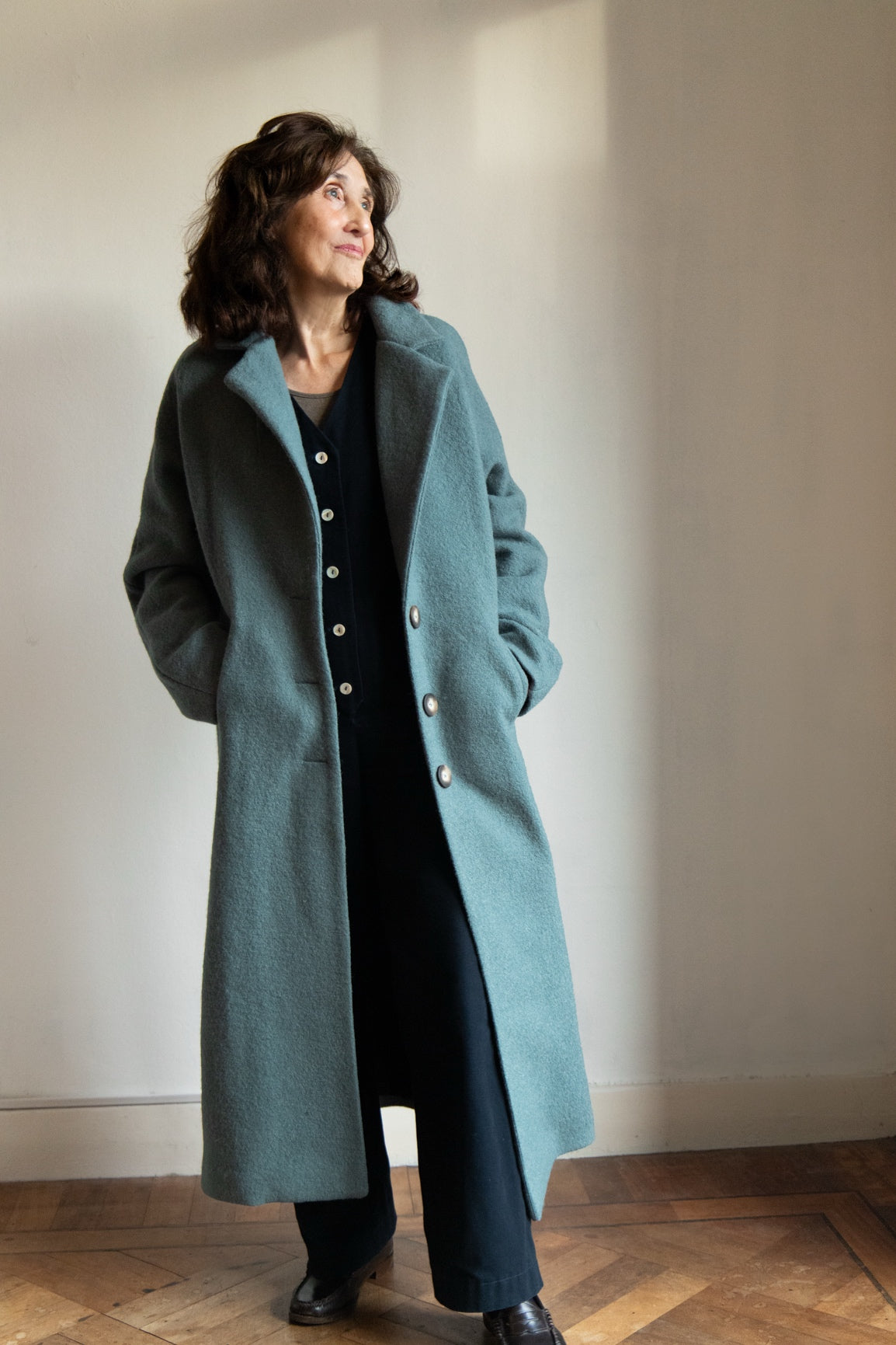 DEIA Wool Coat - Petrol