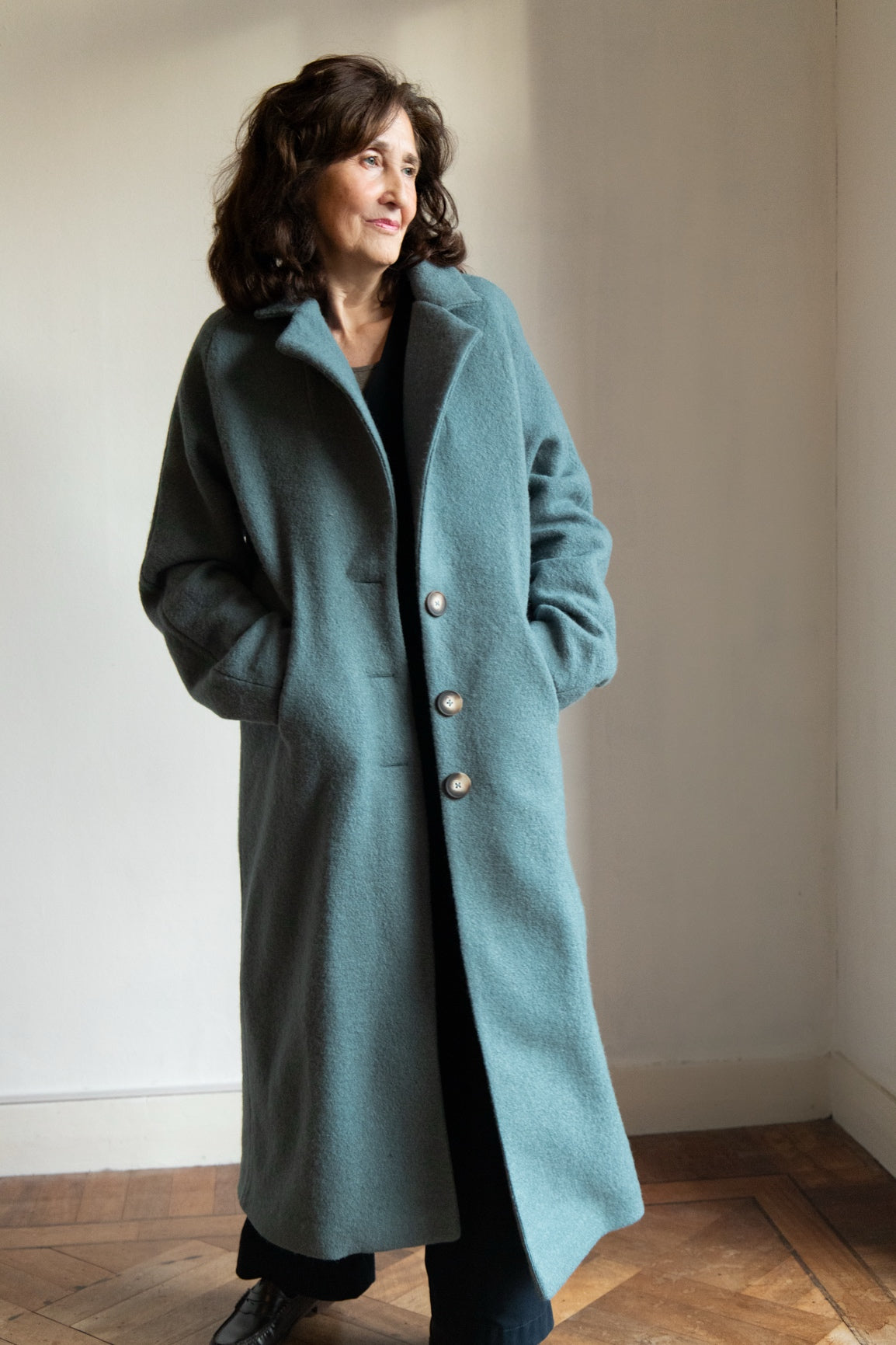 DEIA Wool Coat - Petrol