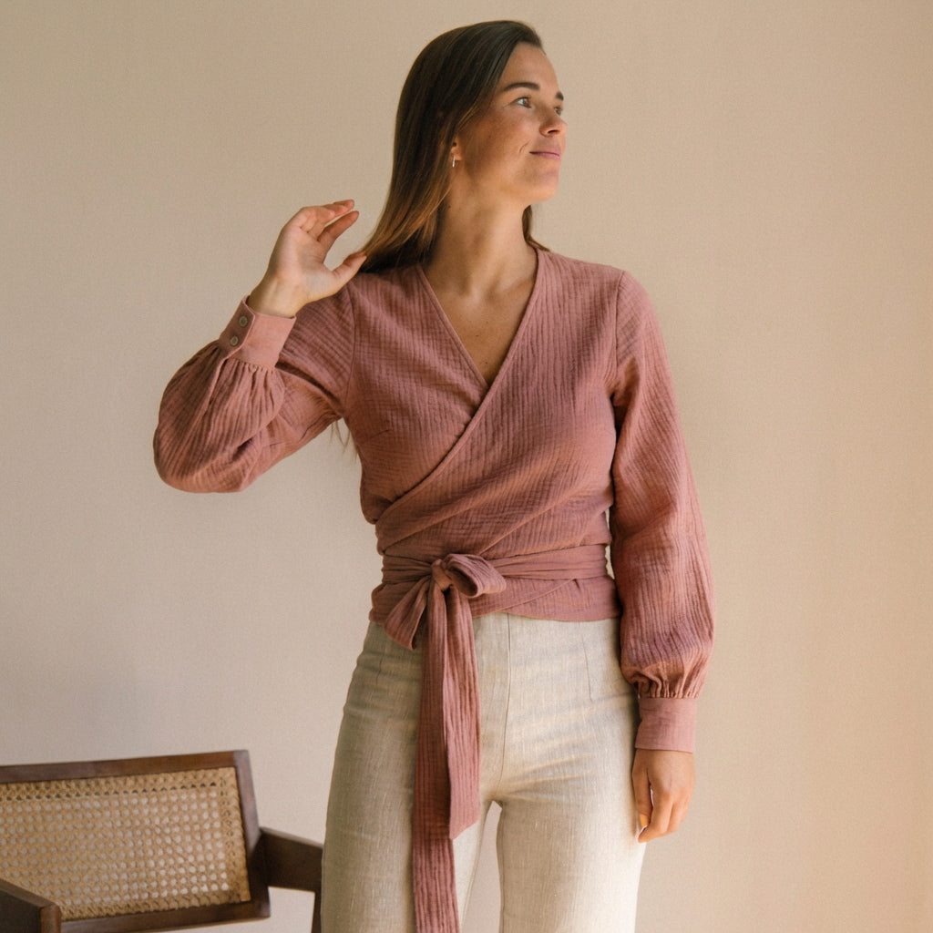Suki Wrap Blouse