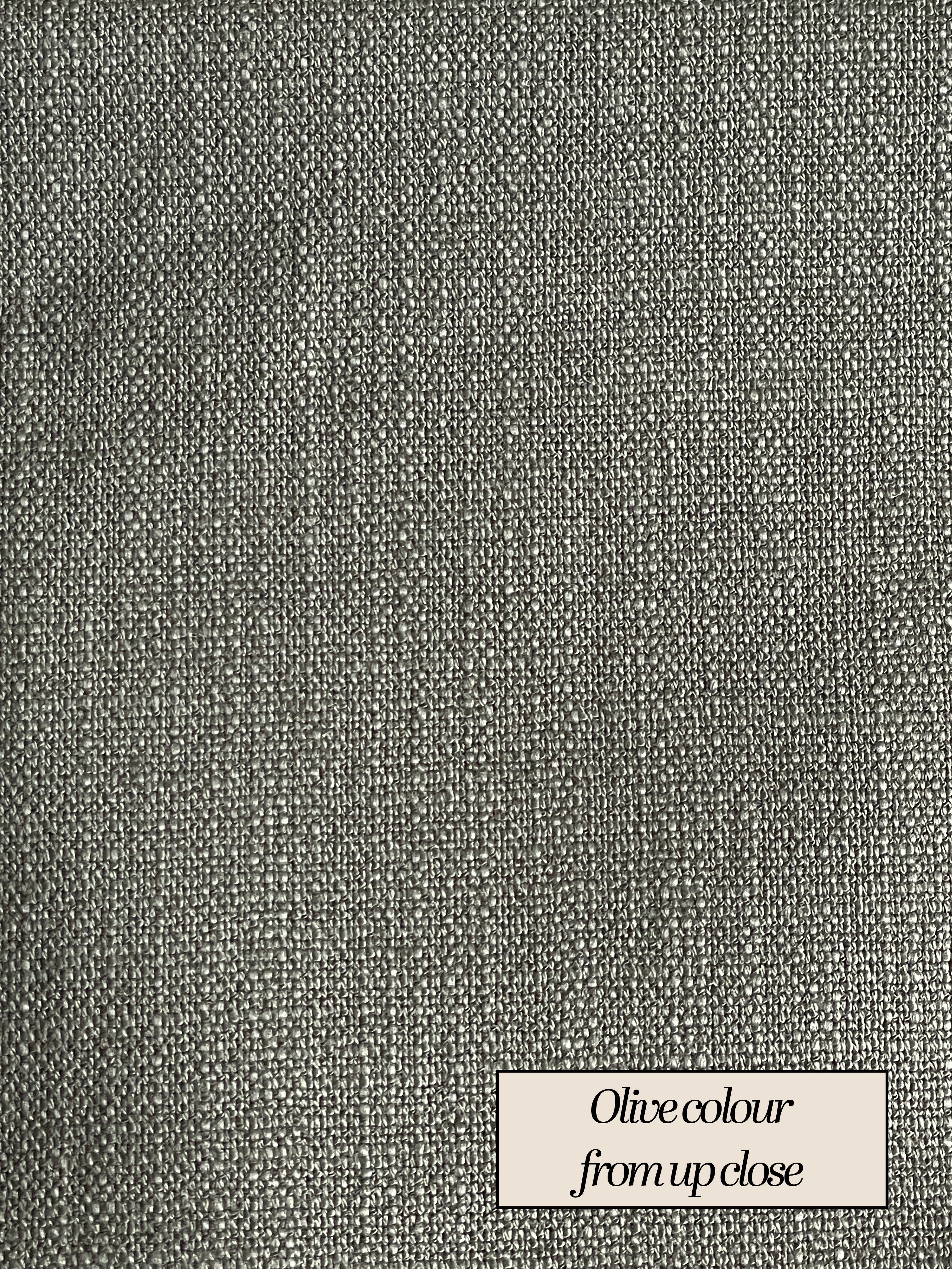 Linen Blend Jumpsuit - Olive