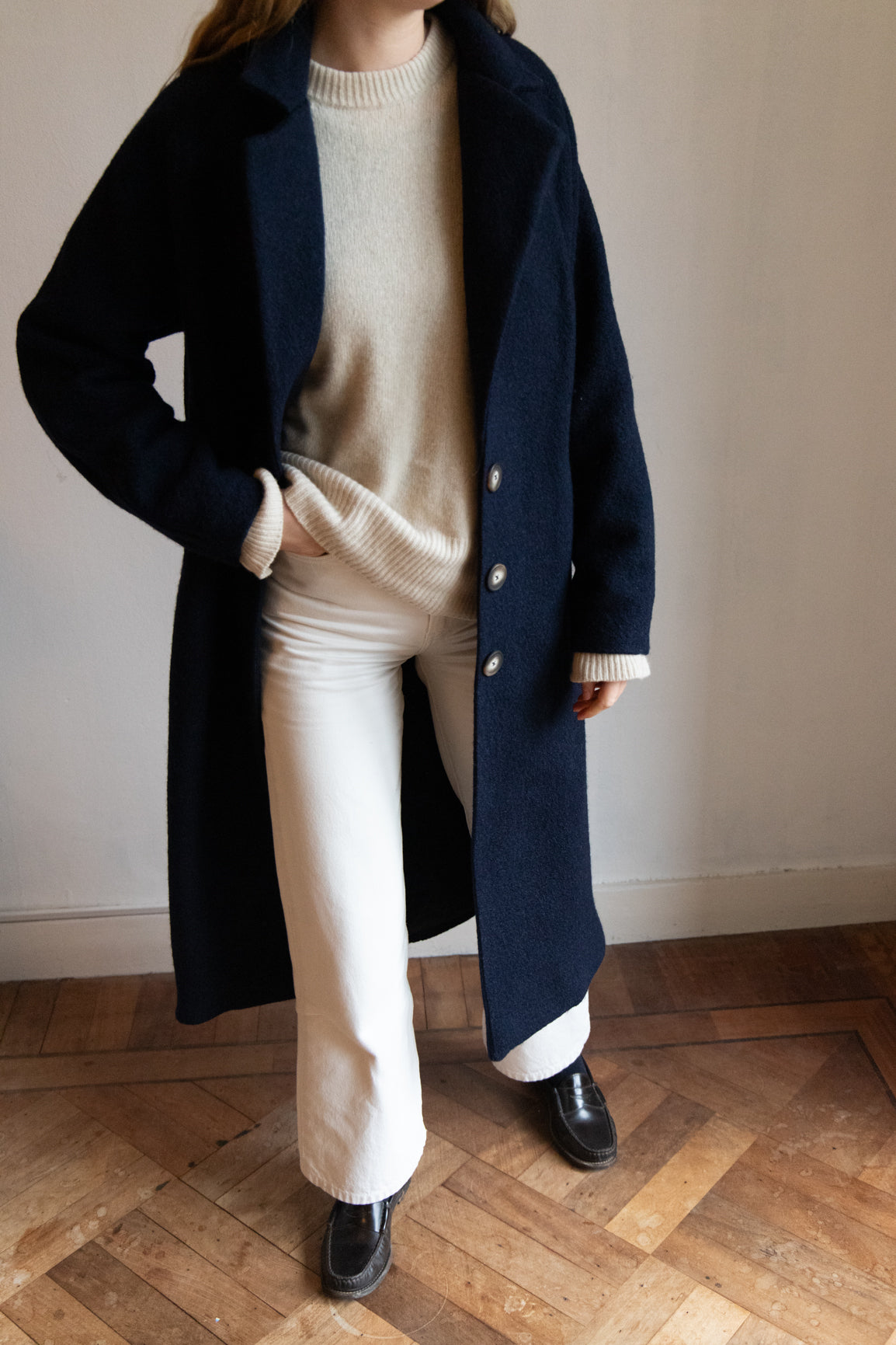 DEIA Wool Coat - Navy