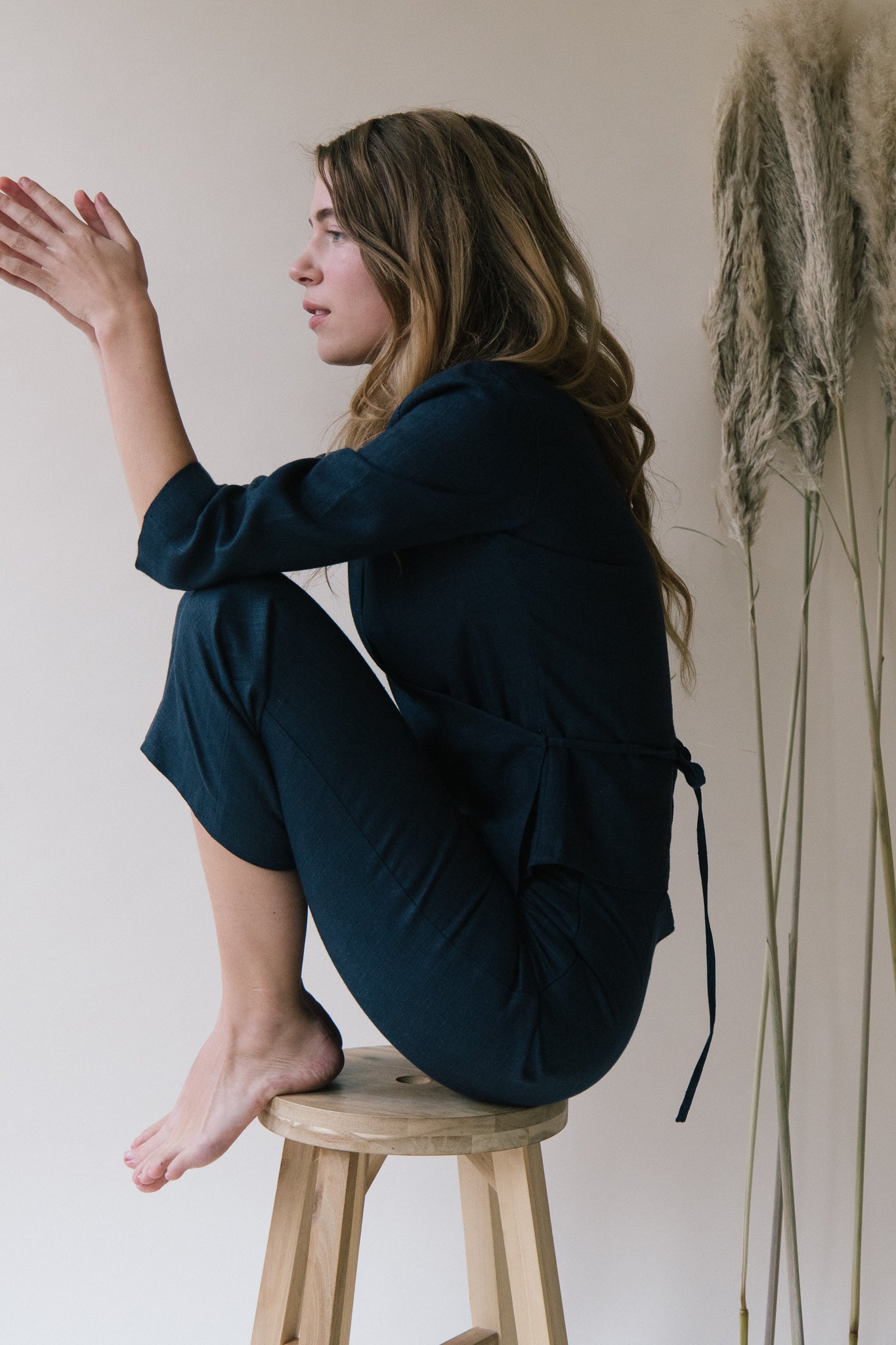 Structured Linen Pants
