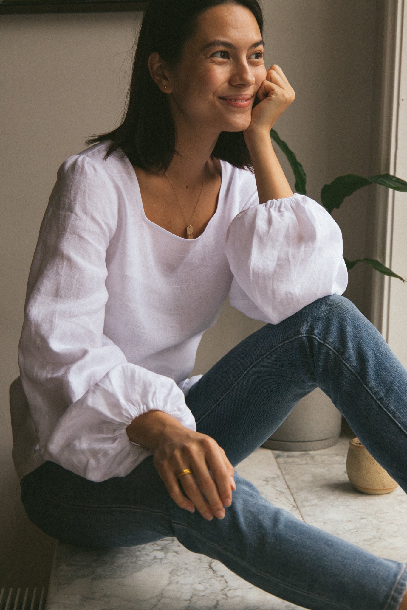 Sigourney Linen Blouse