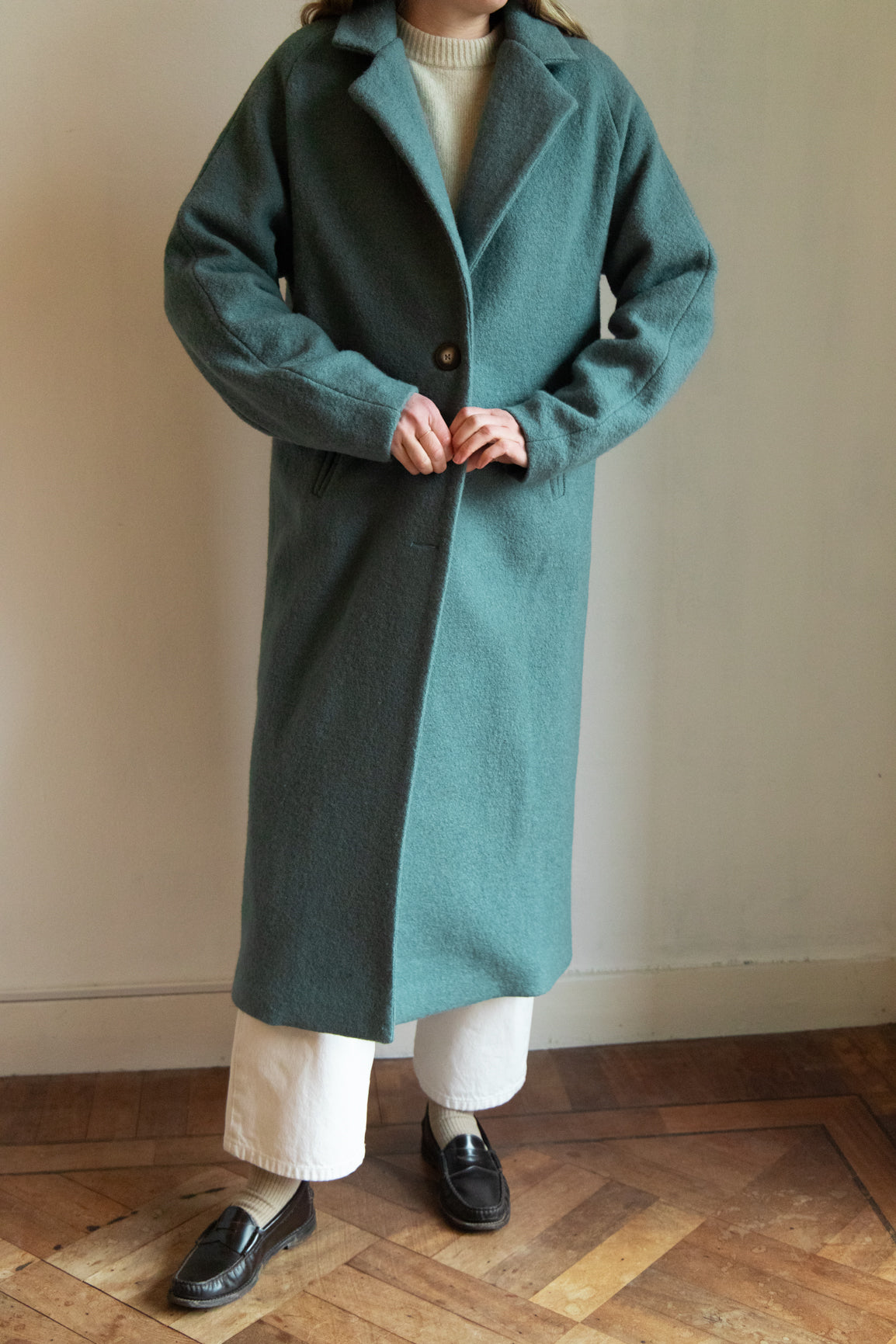 DEIA Wool Coat - Petrol