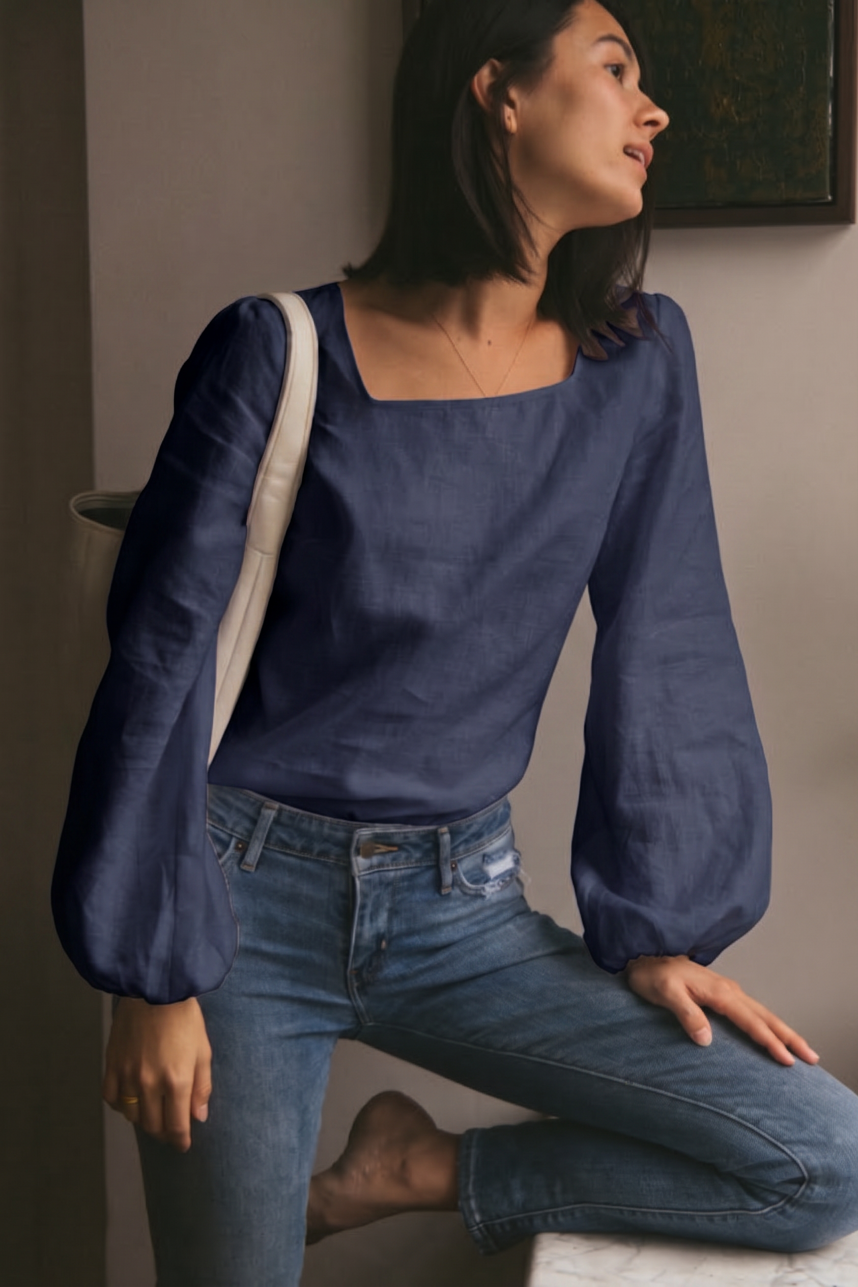 Sigourney Linen Blouse