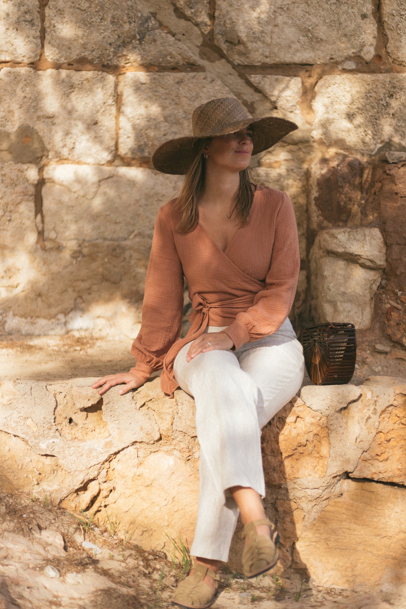Suki Wrap Blouse