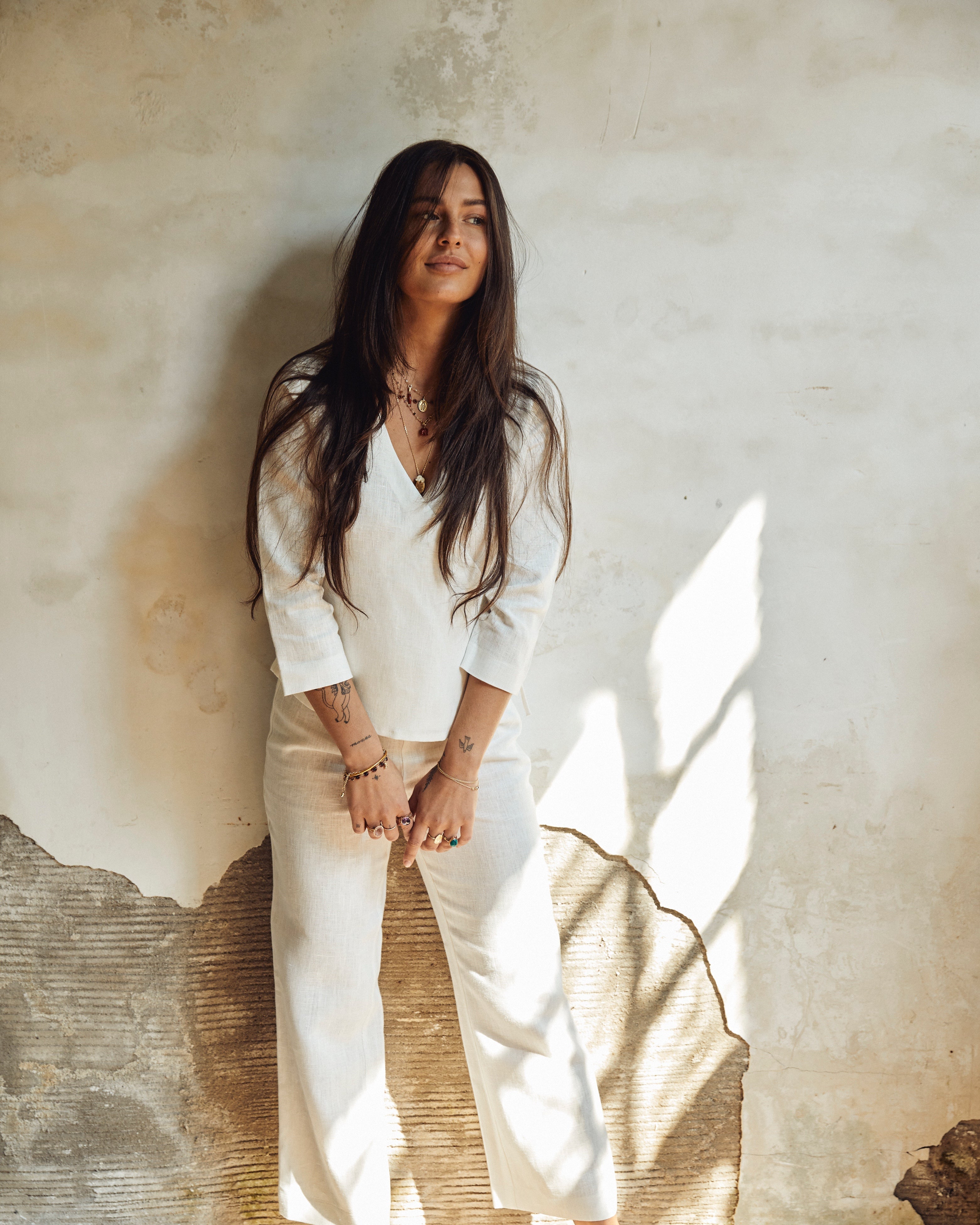 Structured Linen Pants