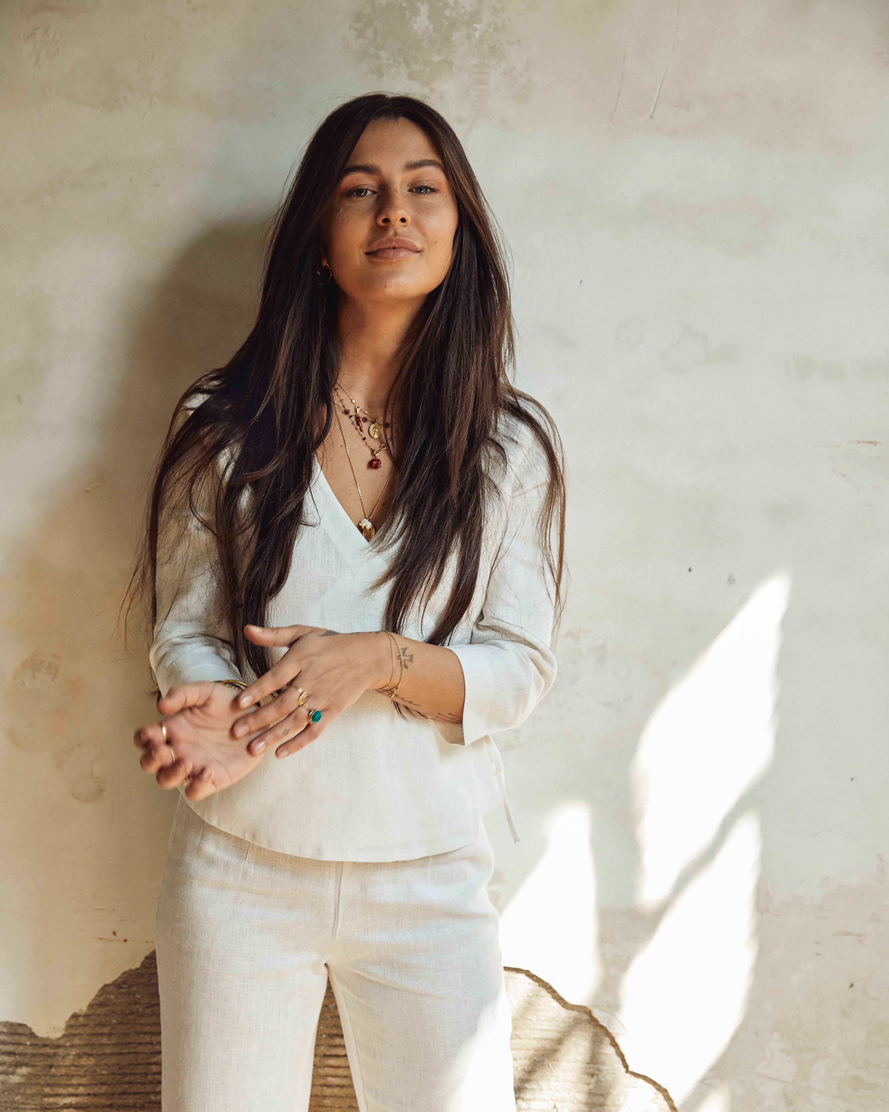 Structured Linen Pants