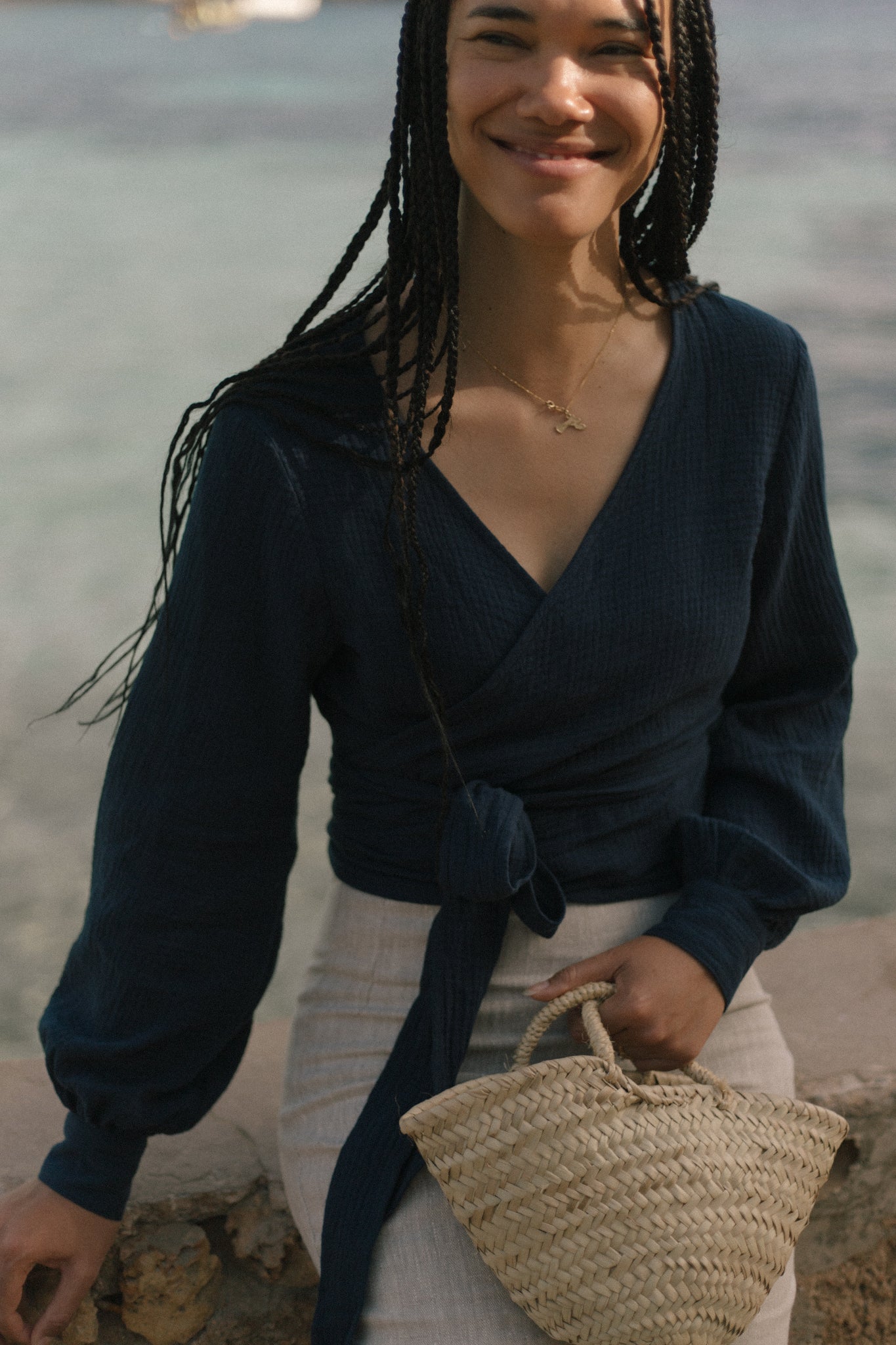 Suki Wrap Blouse