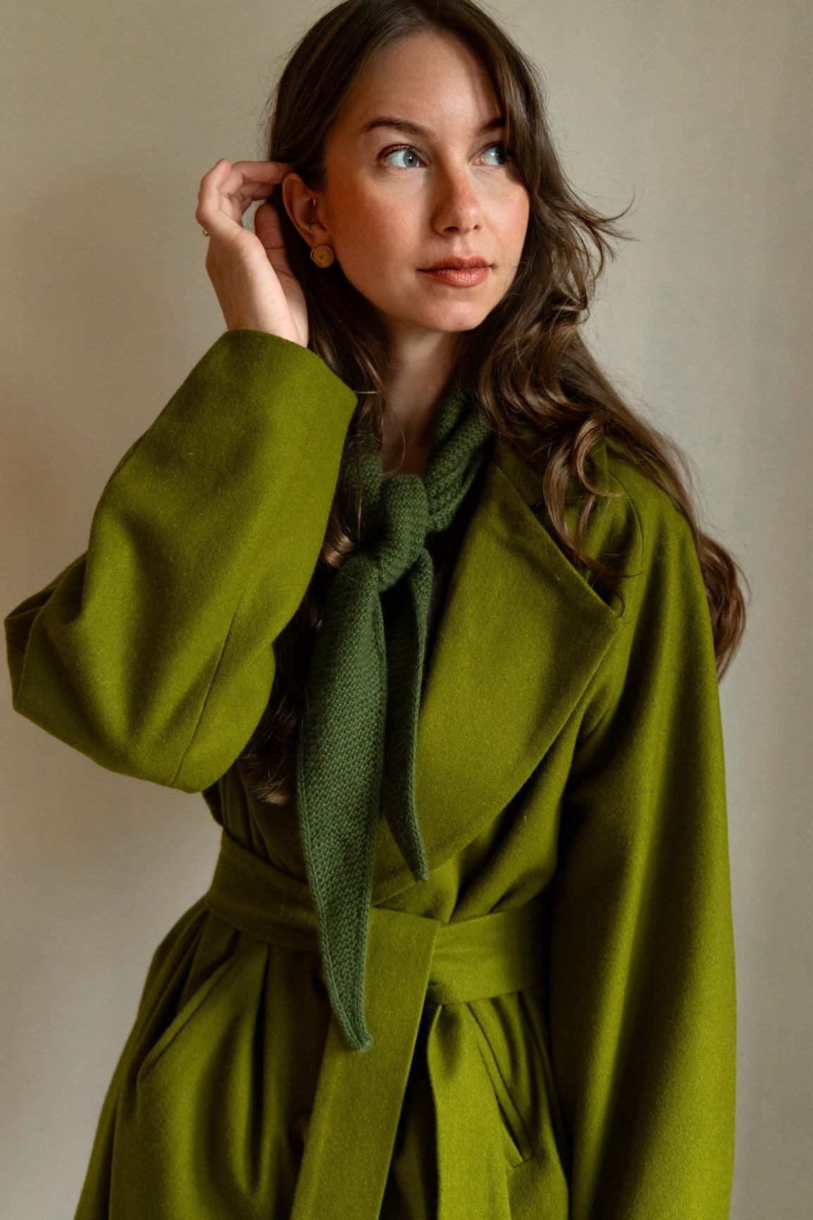DEIA Wool Coat - Apple Green
