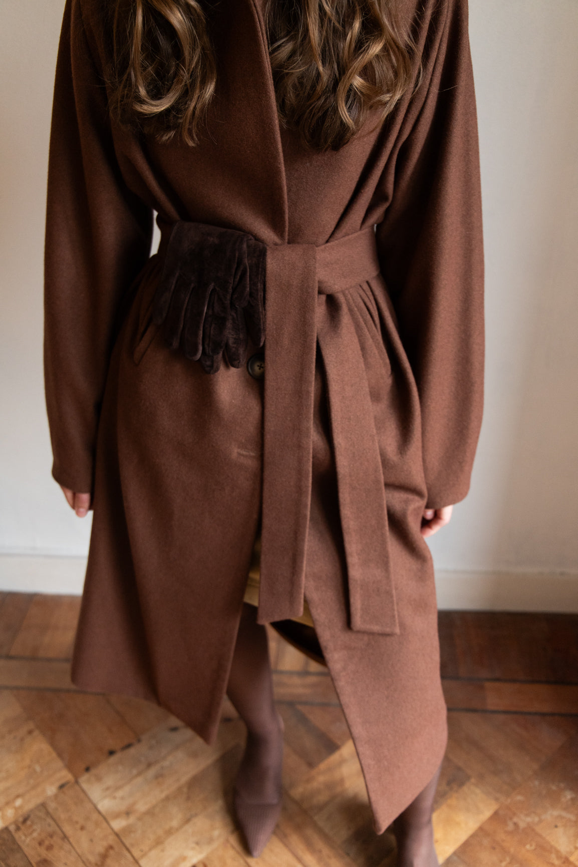 DEIA Wool Coat - Chestnut Brown
