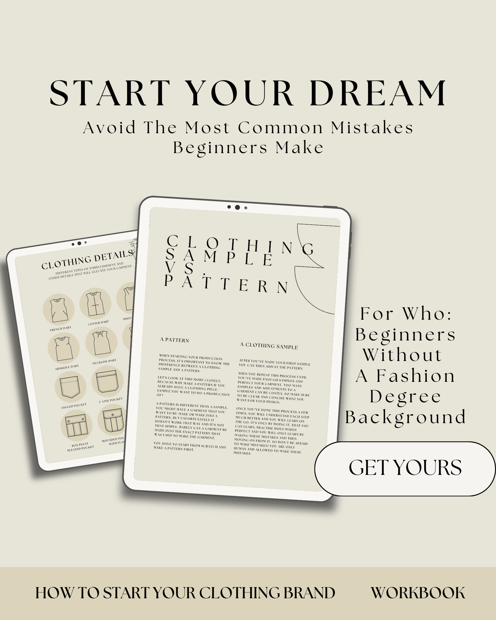 The Complete Guide How To Start A Clothing Brand For Beginners - E-Book