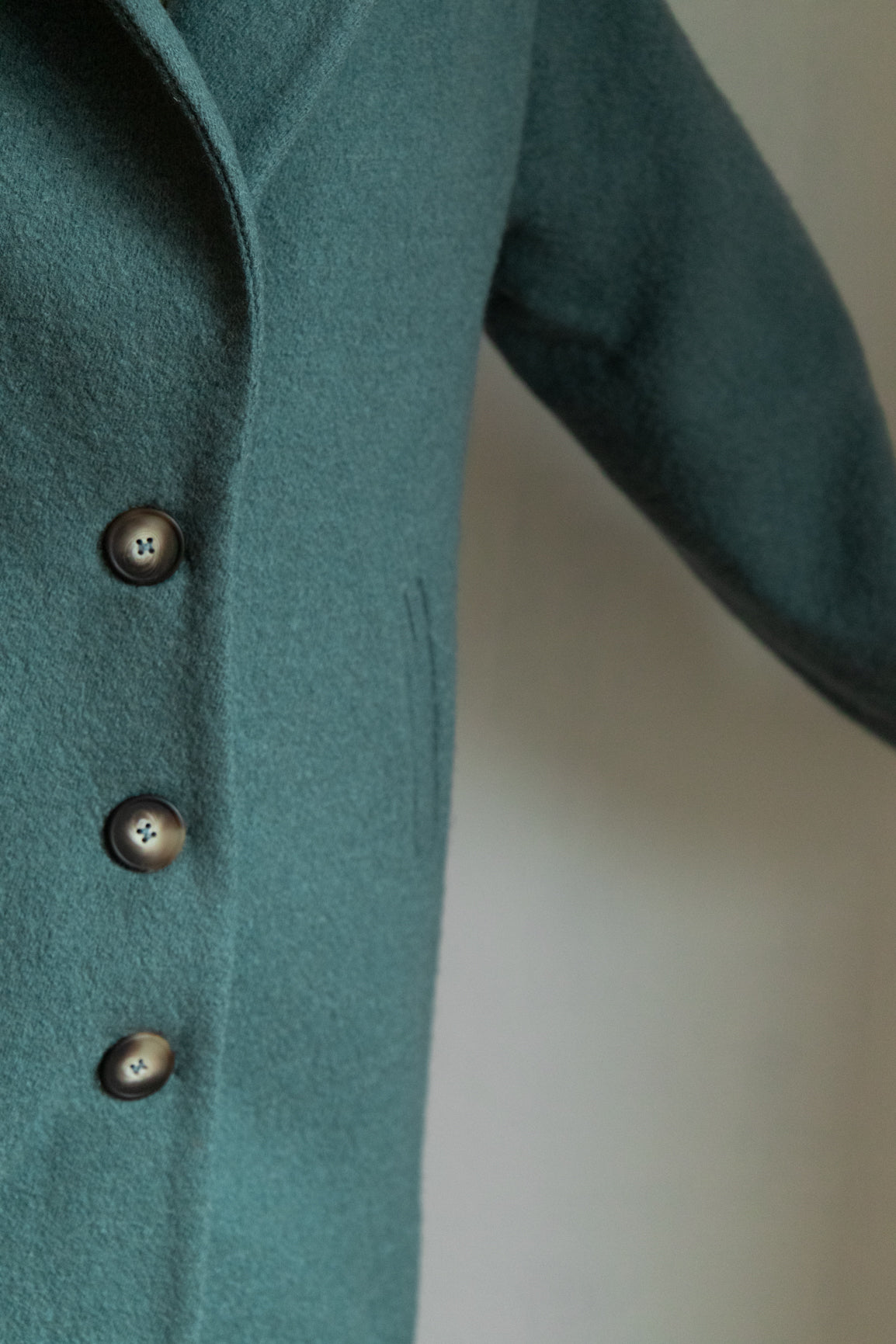 DEIA Wool Coat - Petrol