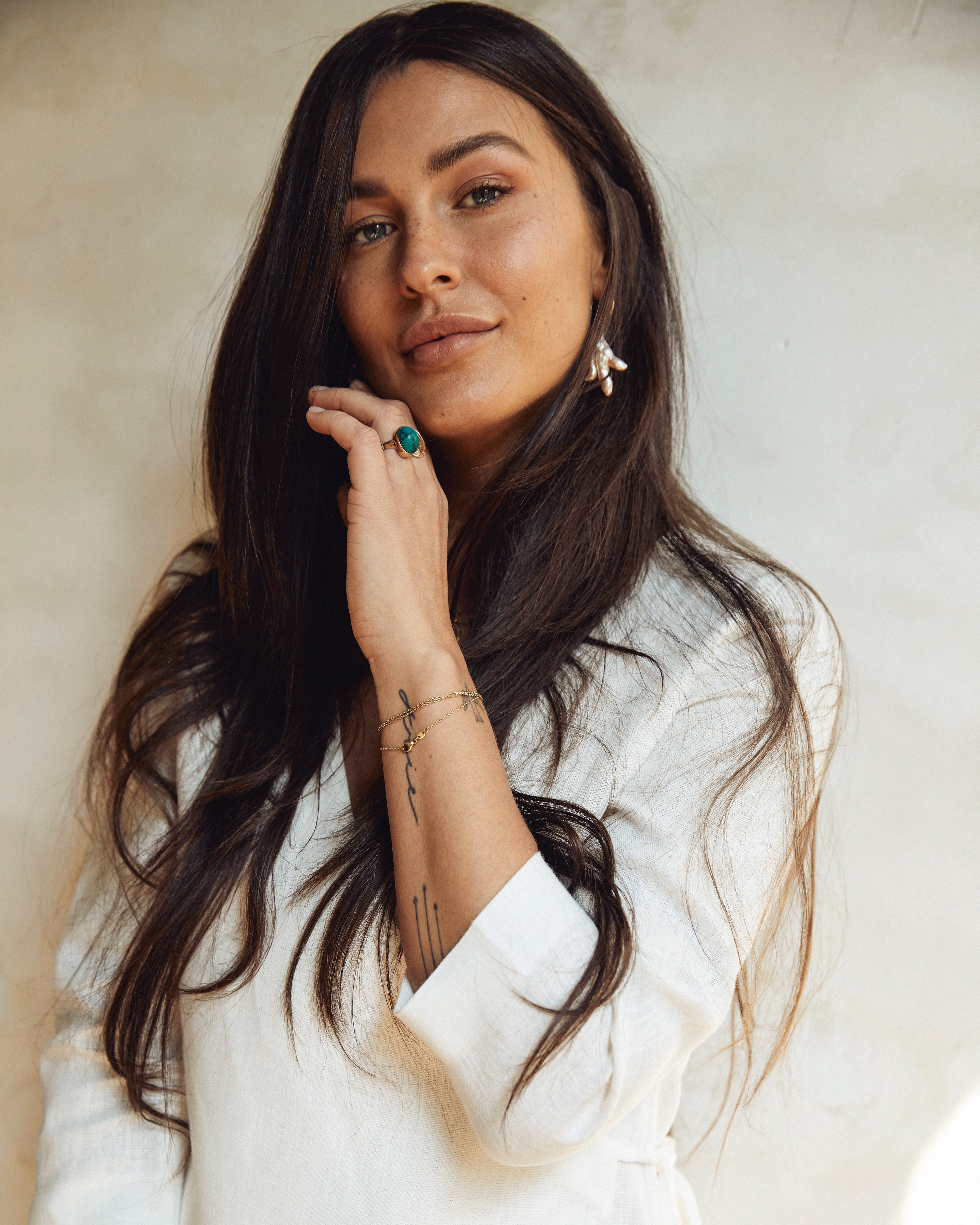 Structured Linen Wrap Top