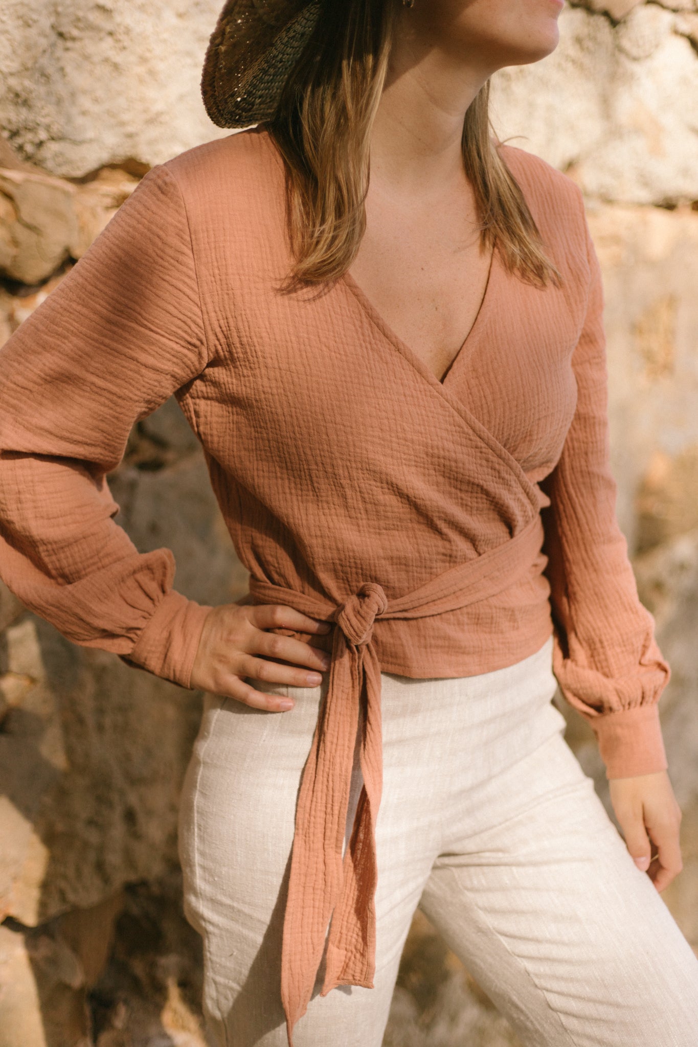 Suki Wrap Blouse