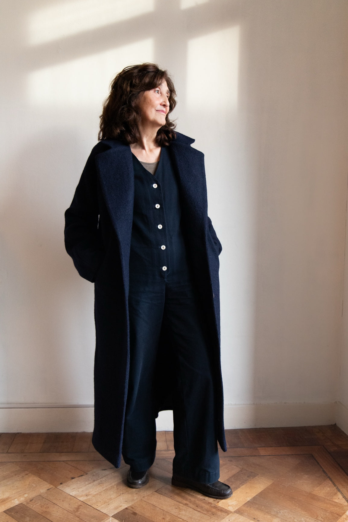 DEIA Wool Coat - Navy