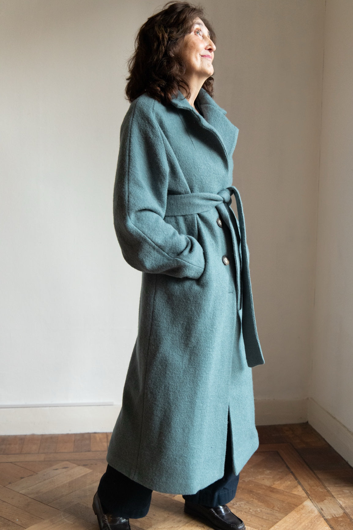 DEIA Wool Coat - Petrol