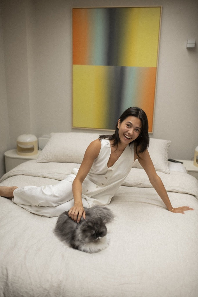 Linen Blend Jumpsuit - Off White