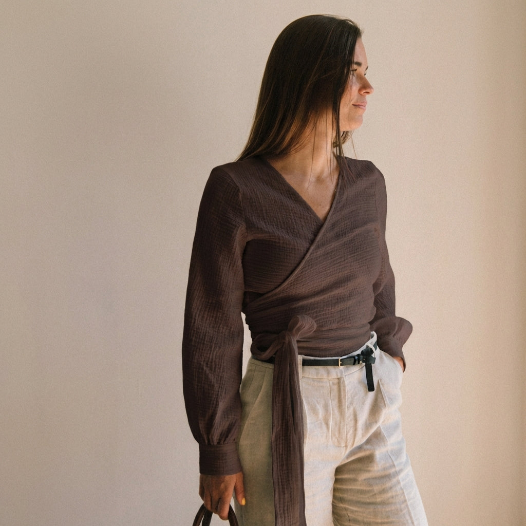Suki Wrap Blouse