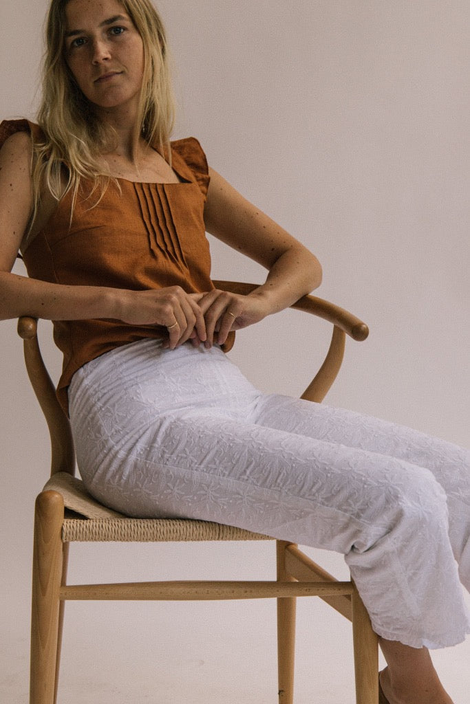 Camille Ruffle Pant